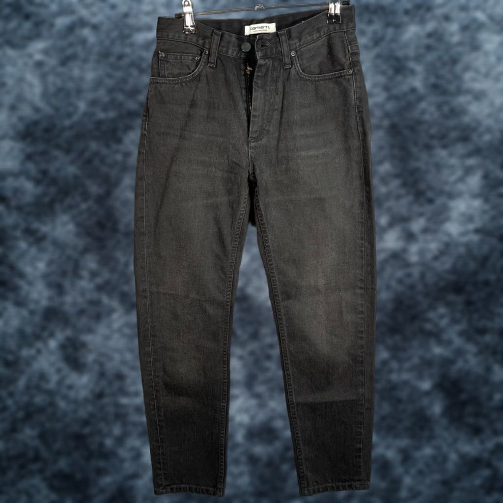 Carhartt Wip Carhartt WIP Page Carrot Ankle Pants Womens Size 25 Black Denim Jeans Size 42" / US 20 - 1 Thumbnail