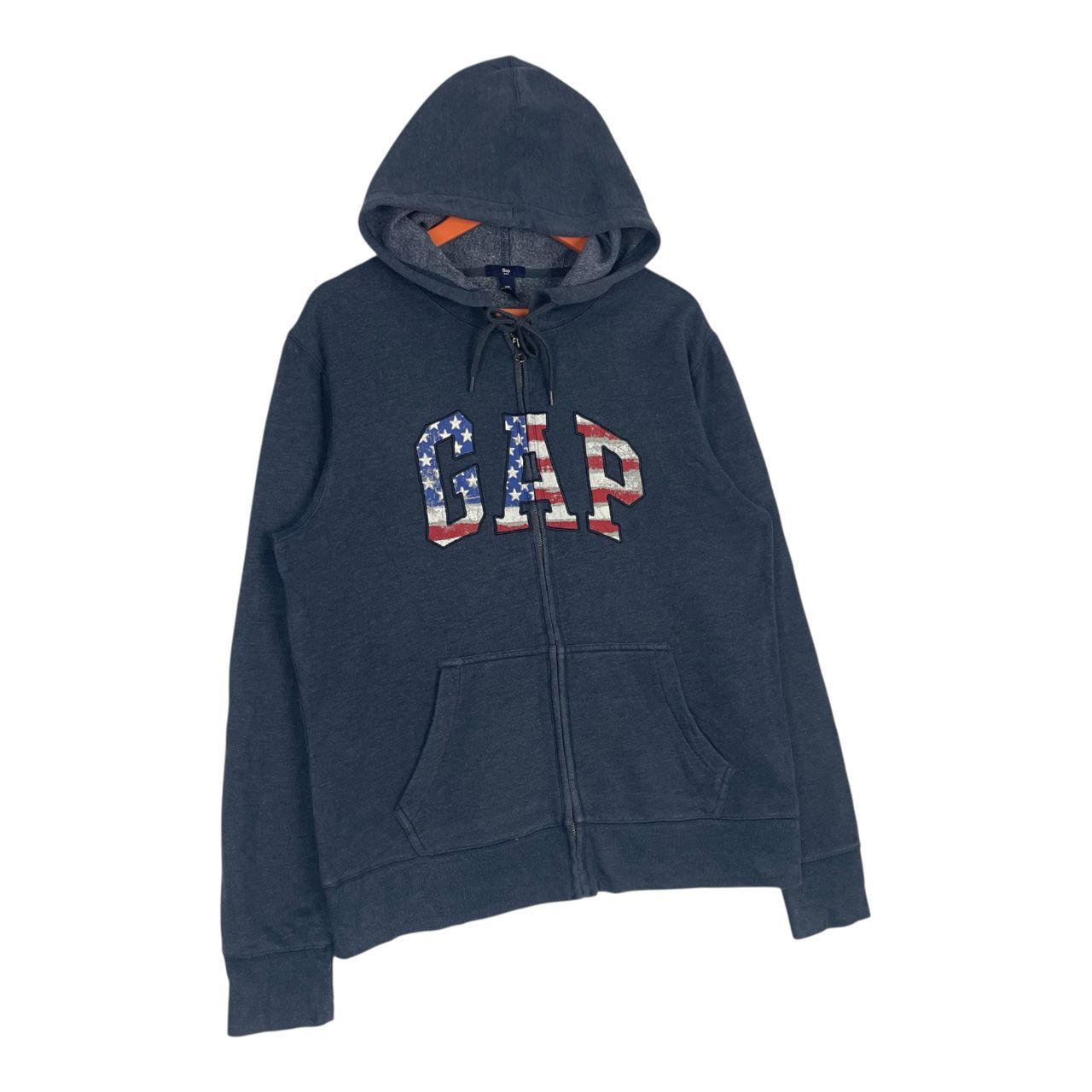 Gap Vintage Gap America Flag Embroided Logo Full Zip Hoodie Size US M / EU 48-50 / 2 - 3 Thumbnail