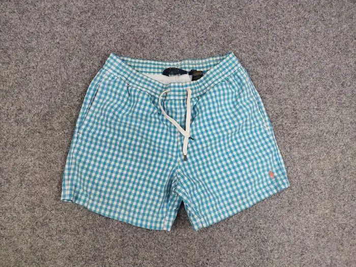 Polo Ralph Lauren Vintage Polo Ralph Lauren Blue checkered Cotton Blend Shorts Size US 32 / EU 48 - 6 Thumbnail