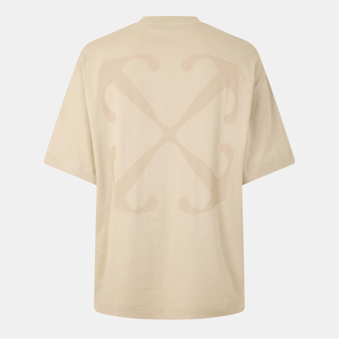 Off-White o1g2r1mq0226 Arrow Skate Graphic T-Shirt In Beige Size US XL / EU 56 / 4 - 2 Thumbnail