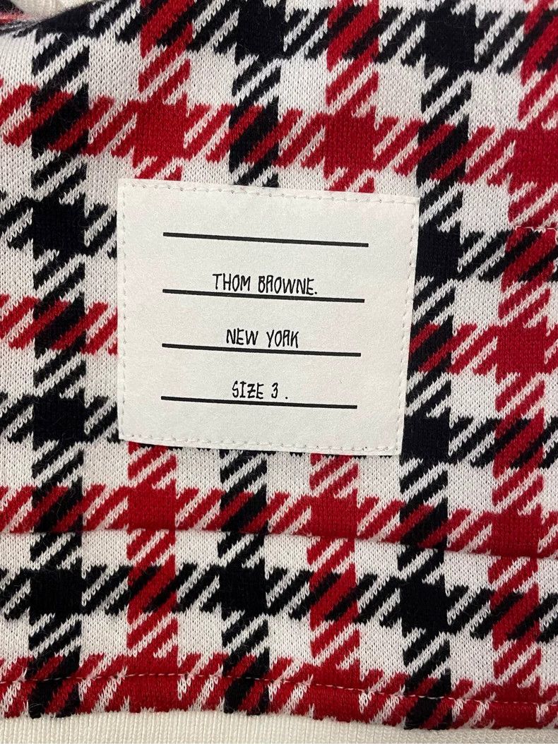 Thom Browne Thom browne Red and black plaid striped four-striped high-p Size US L / EU 52-54 / 3 - 6 Thumbnail