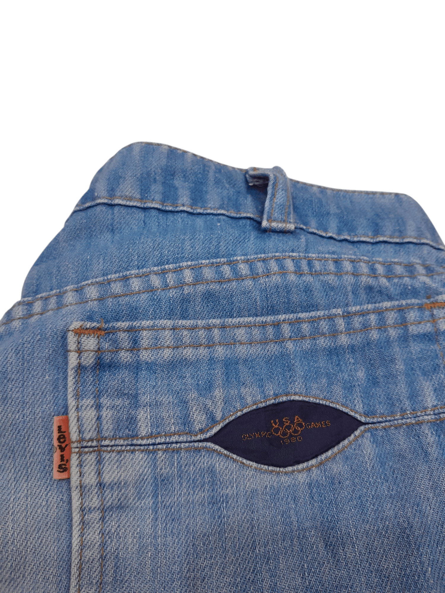 Levi's × USA Olympics × Vintage 1980 Levis Olympics Flare Limited Edition Denim (F438) W31 Size US 31 - 3 Thumbnail