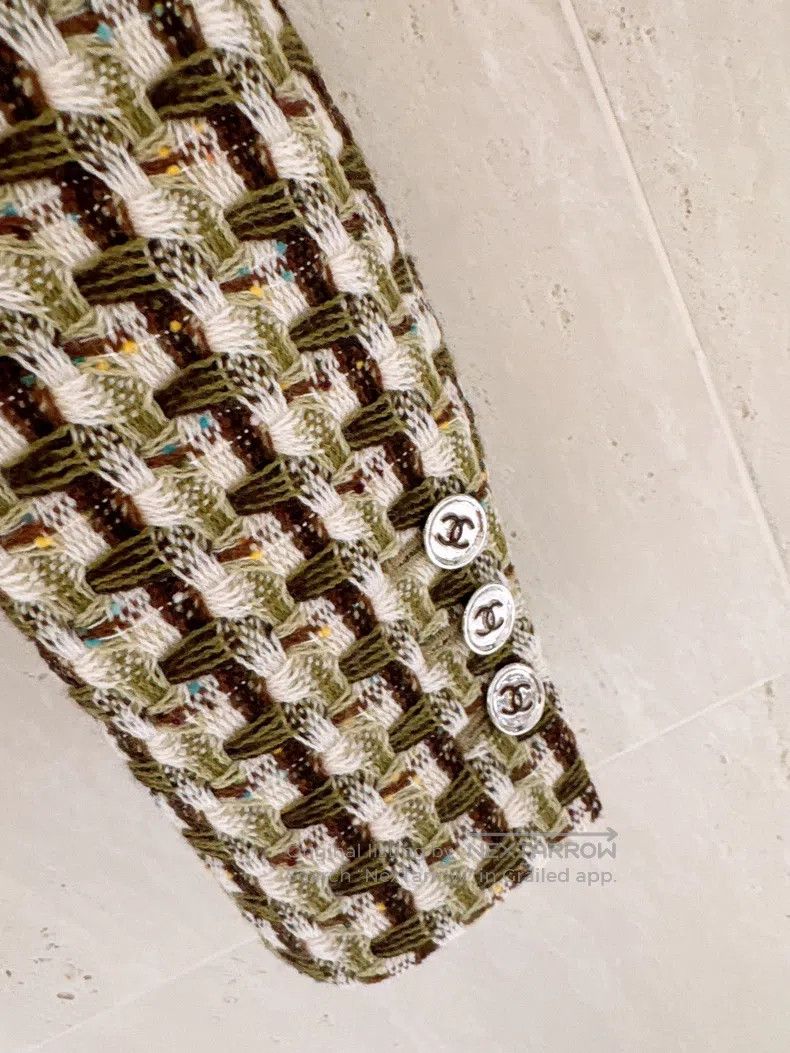 Chanel Chanel 23A Dakar Series Colourful Tweed Coat Size XXS / US 00 / IT 34 - 4 Thumbnail
