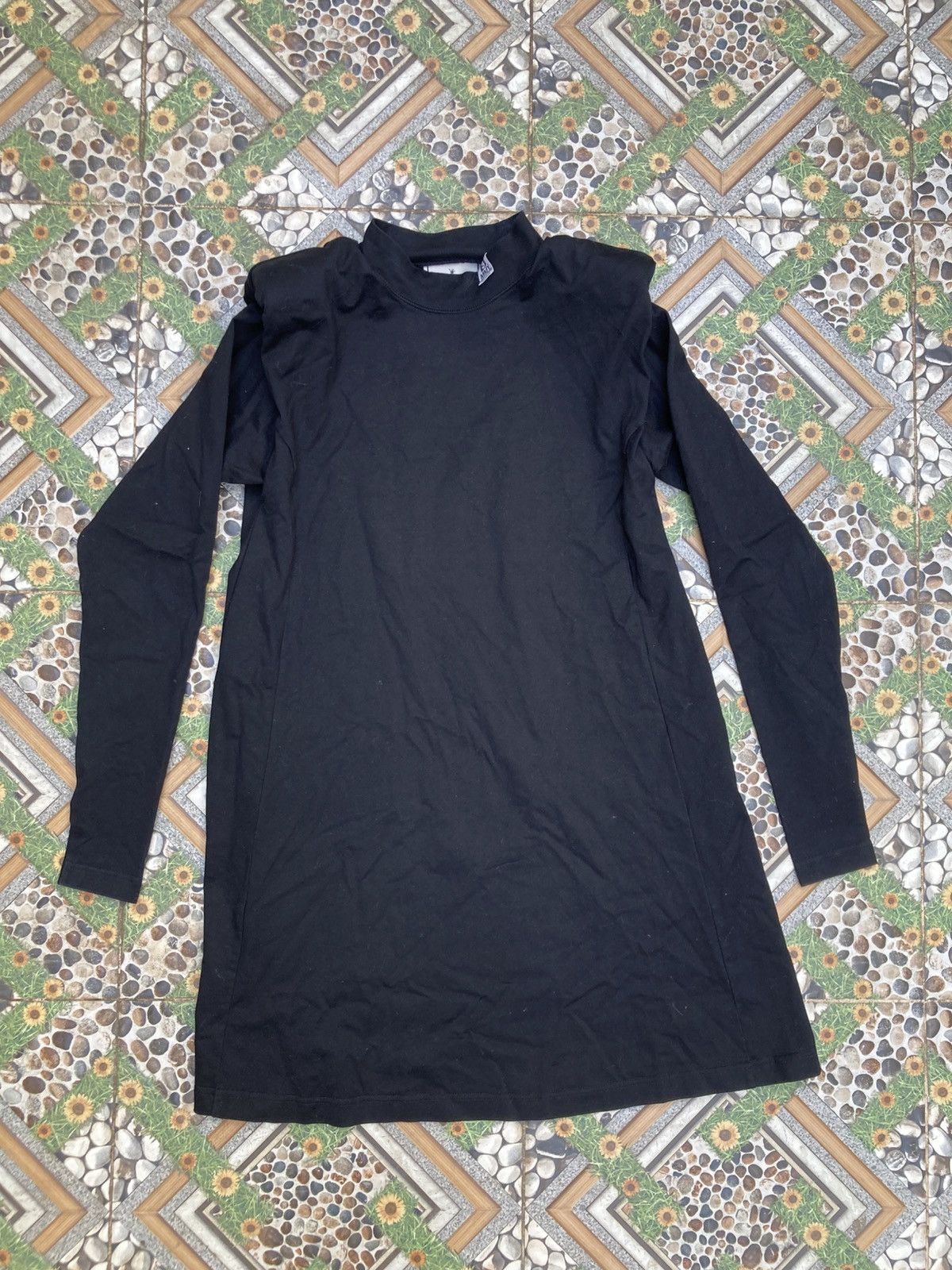 Maison MIHARA YASUHIRO High-Neck Cutsew Dress with Shoulder Pads Avant Garde Size S / US 4 / IT 40 - 1 Thumbnail