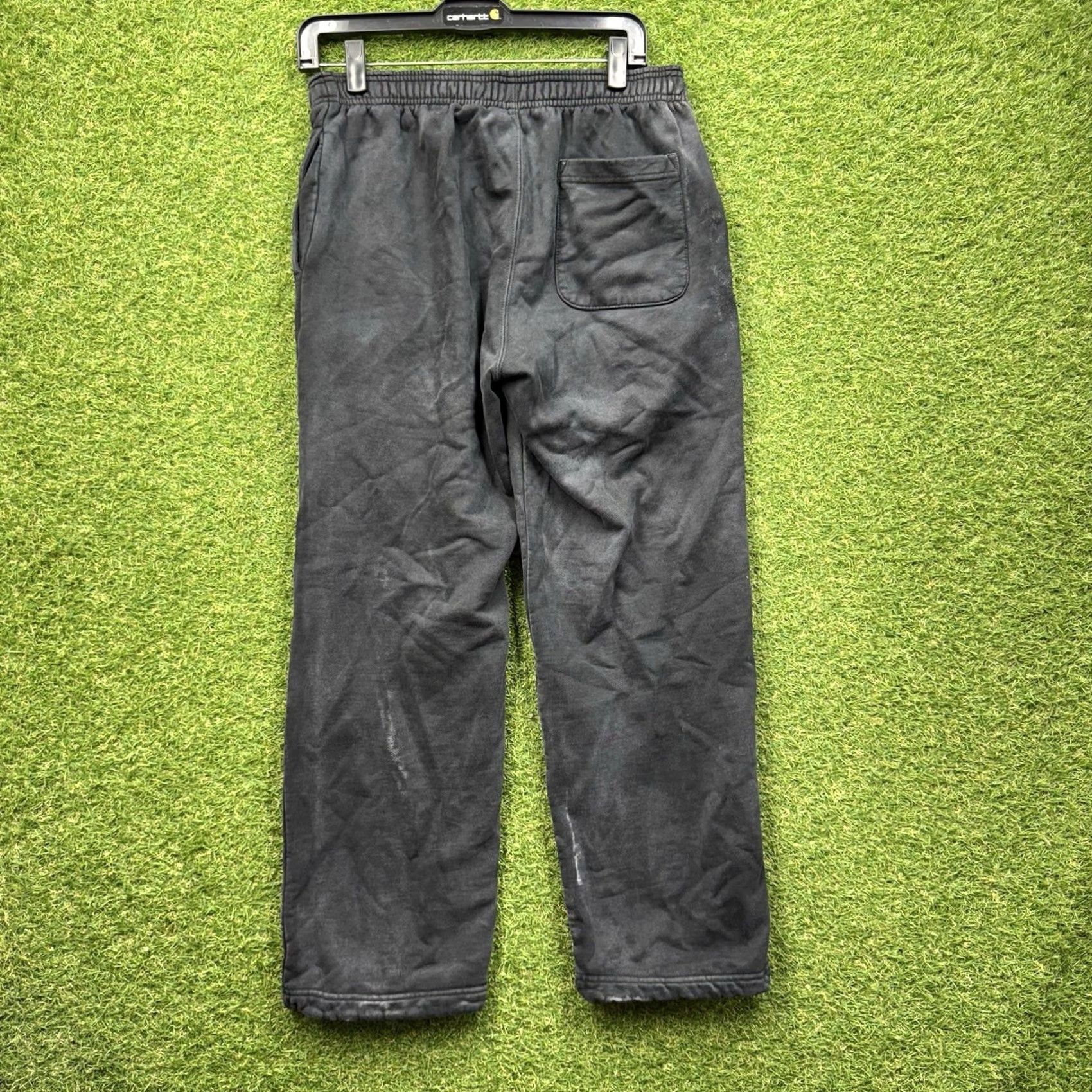 Fucking Awesome F cking Awesome Sweatpants Mens S Black 100% Cotton Fleece Drawstring Regular Waist 28 in Hoodie Streetwear Joggers Pants Winter Spring Fall Mens Size US 29 - 2 Thumbnail