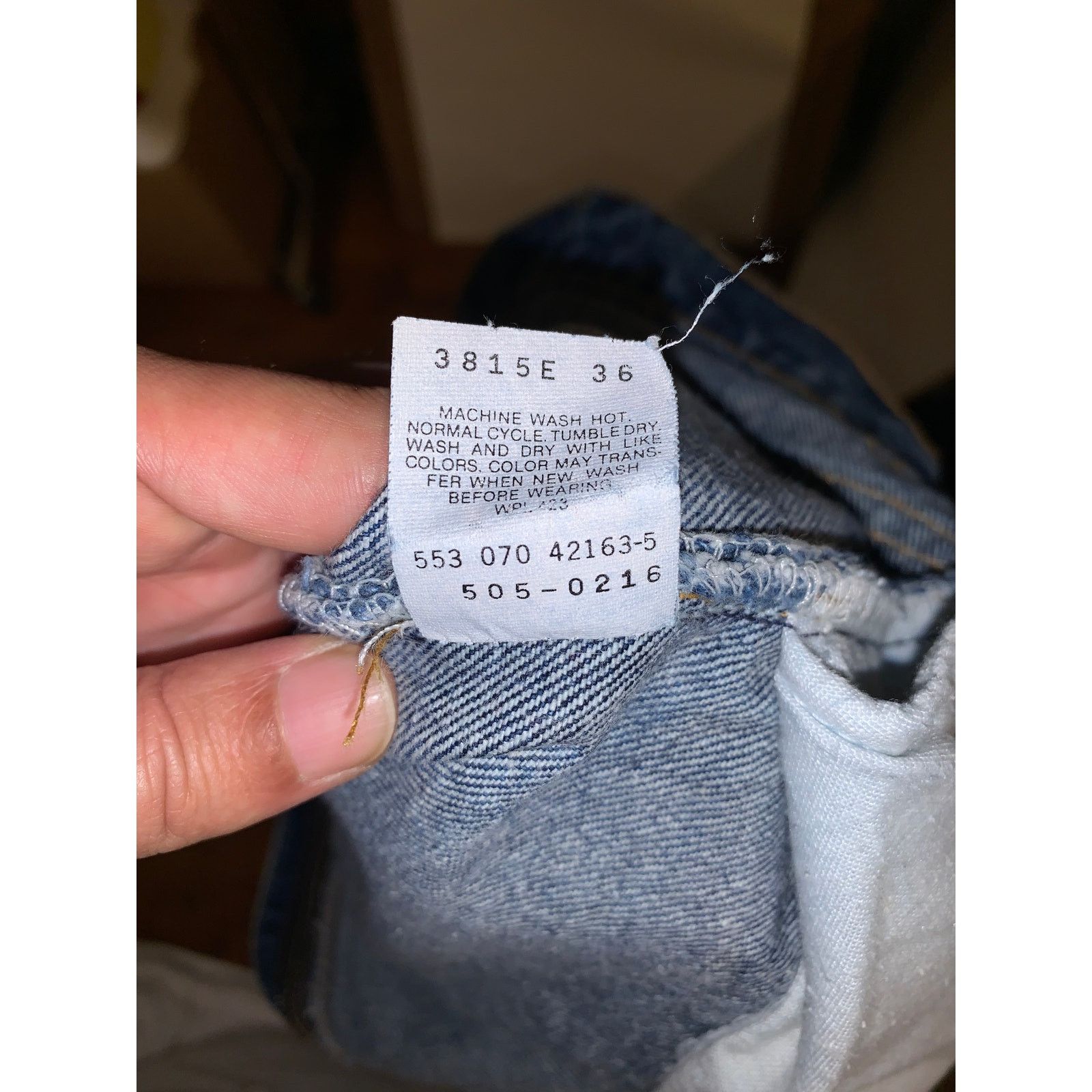 Levi's Vintage 1990 Levis 505 42x32 Made In USA Greensboro Size US 42 / EU 58 - 4 Thumbnail