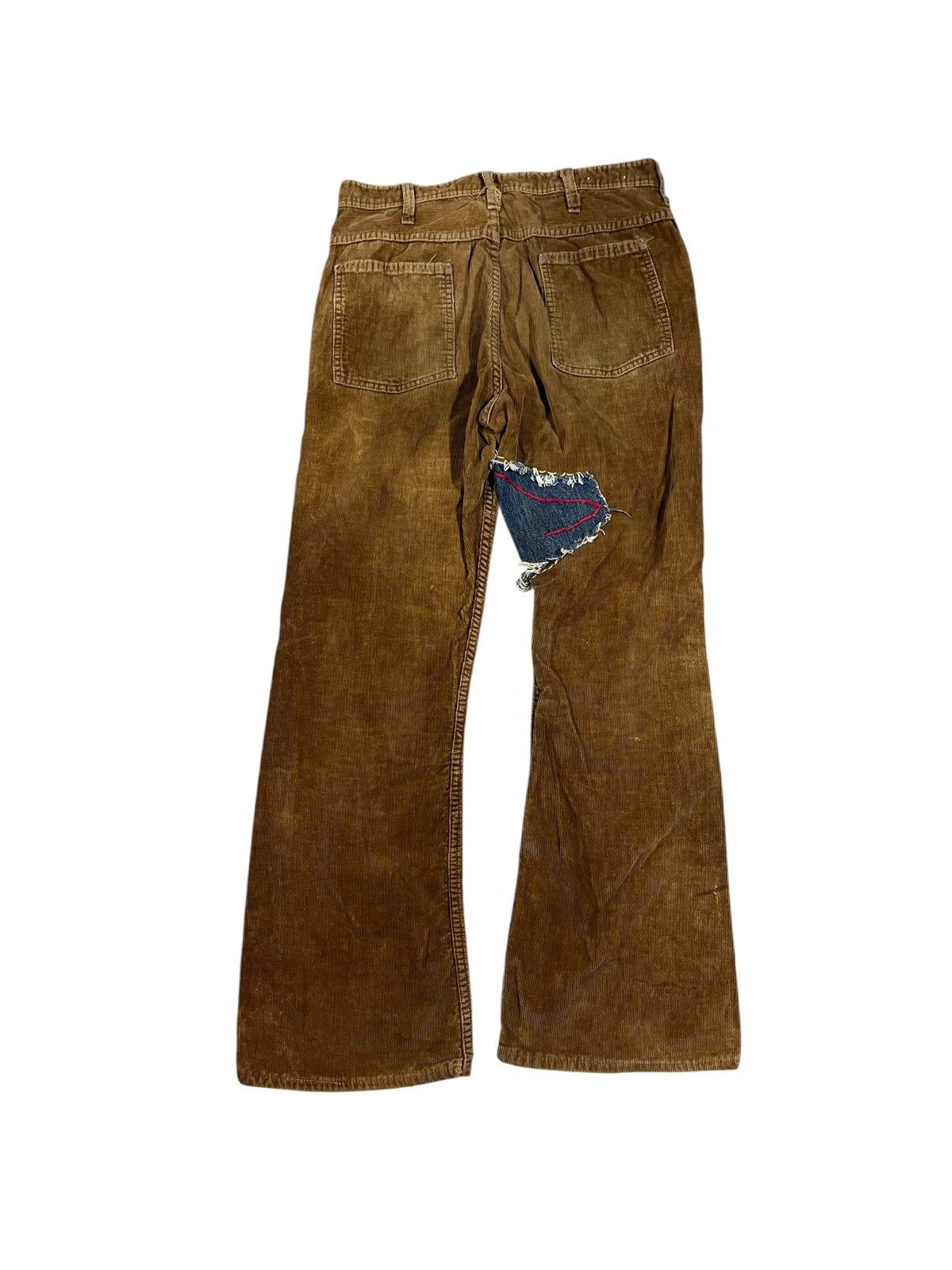 Vintage Vintage 60s Carters Corduroy Flared Pants Faded Brown Size US 30 / EU 46 - 2 Thumbnail
