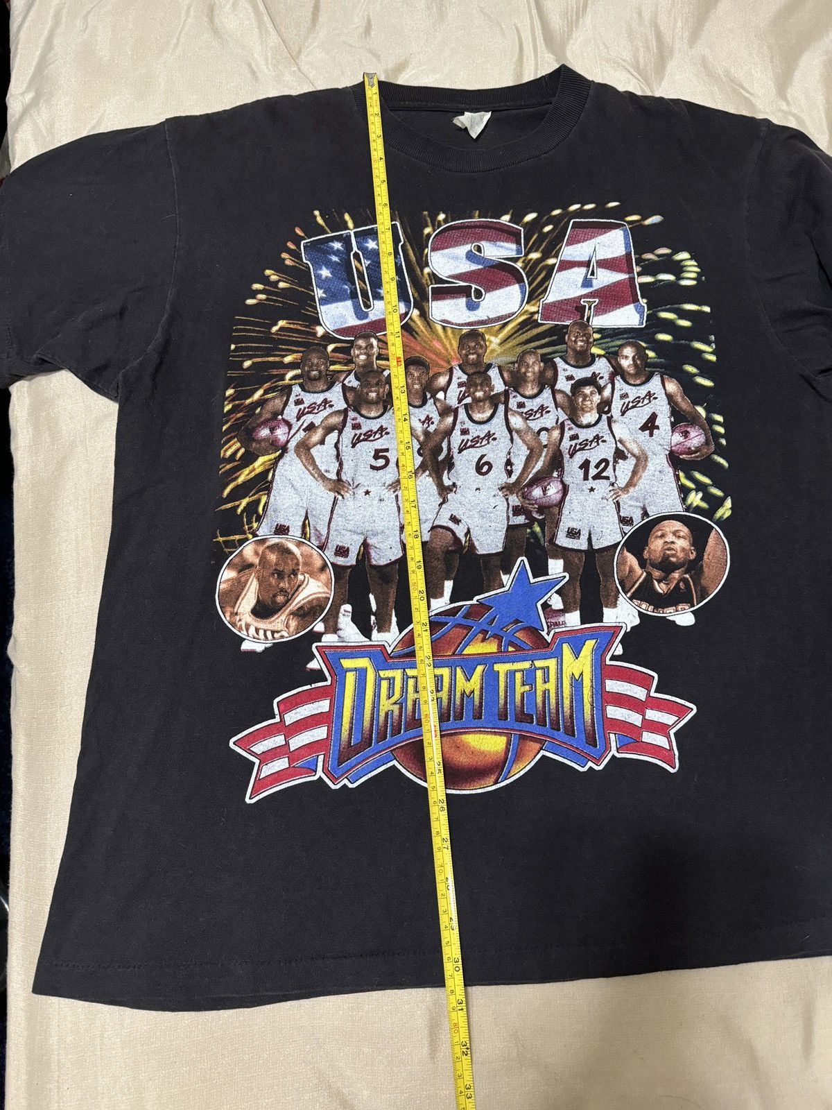Rap Tees × Vintage Vintage 90s NBA Dream Team USA Olympics Rap Tee Size XL Size US XL / EU 56 / 4 - 6 Thumbnail