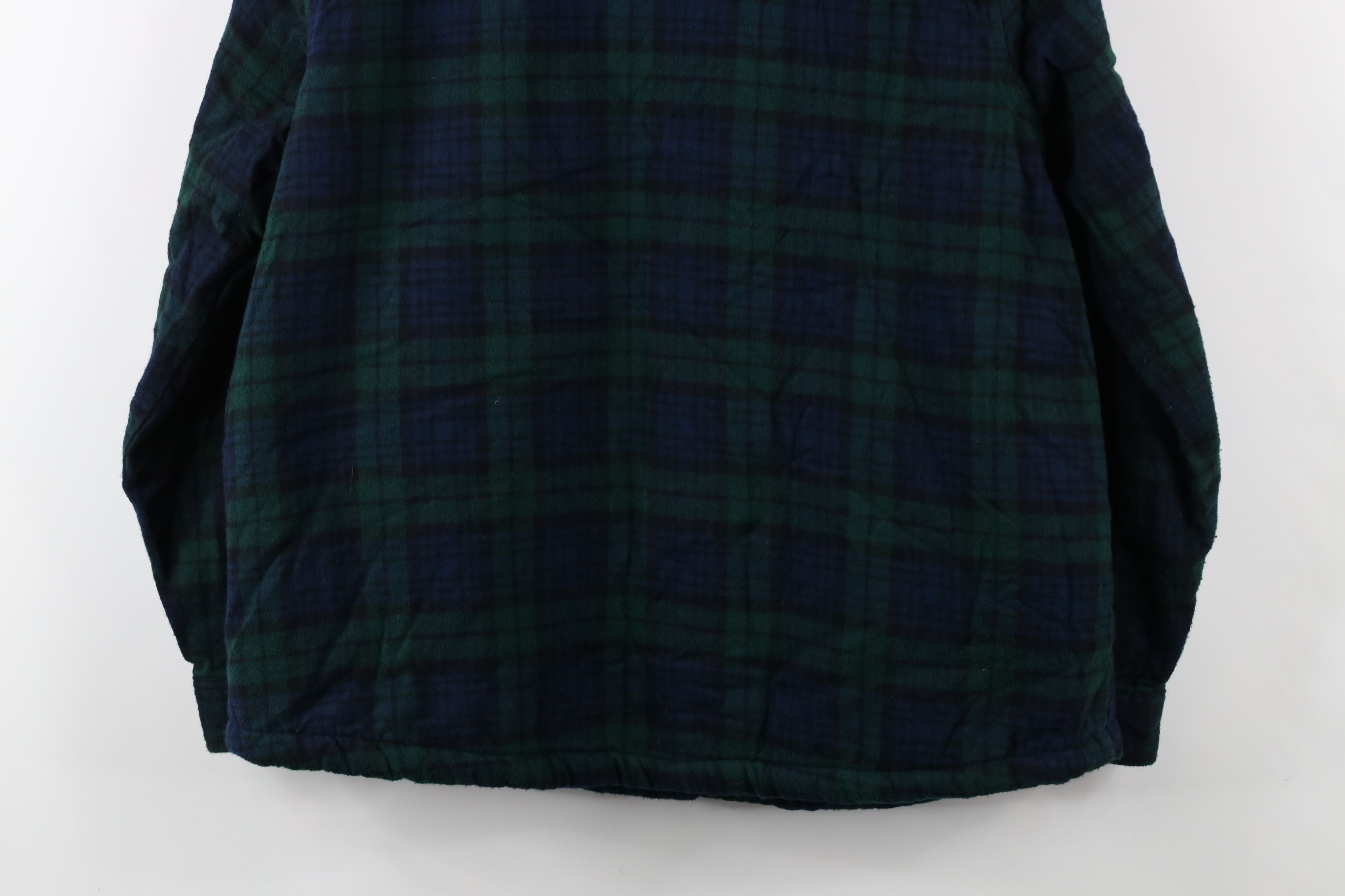 L.L. Bean × Vintage Vintage LL Bean Fit Fleece Lined Flannel Shirt Jacket Plaid Size L / US 10 / IT 46 - 13 Thumbnail