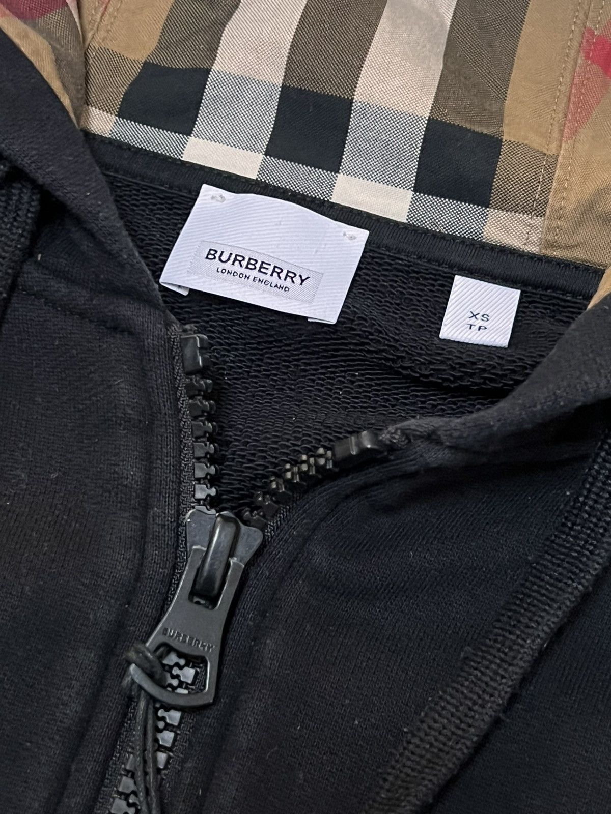 Burberry Burberry “Hove” Check Hood Embroidery Logo Zip Hoodie Size US M / EU 48-50 / 2 - 6 Thumbnail