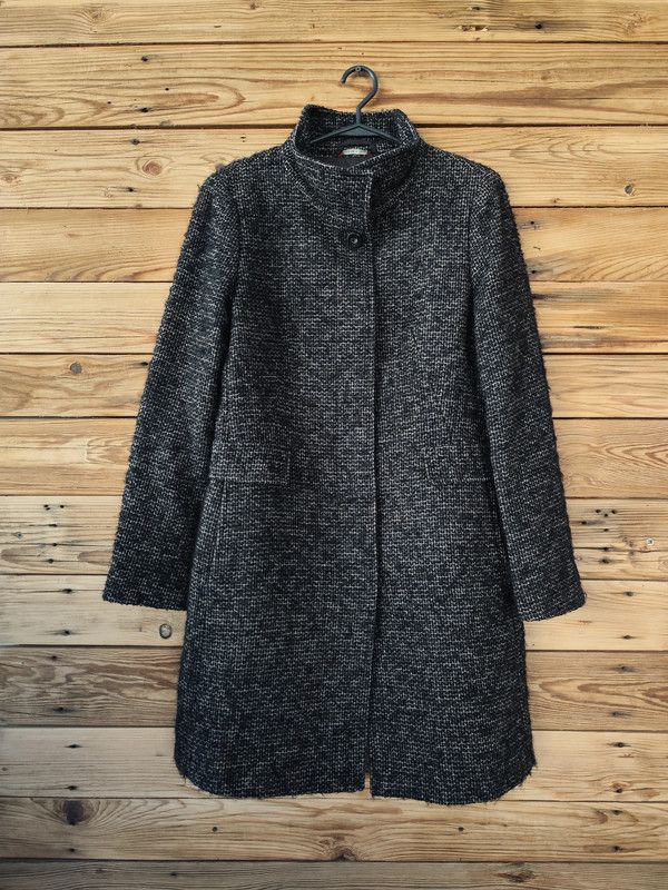 Max Mara Studio Women's Winter Coat Wool Silk