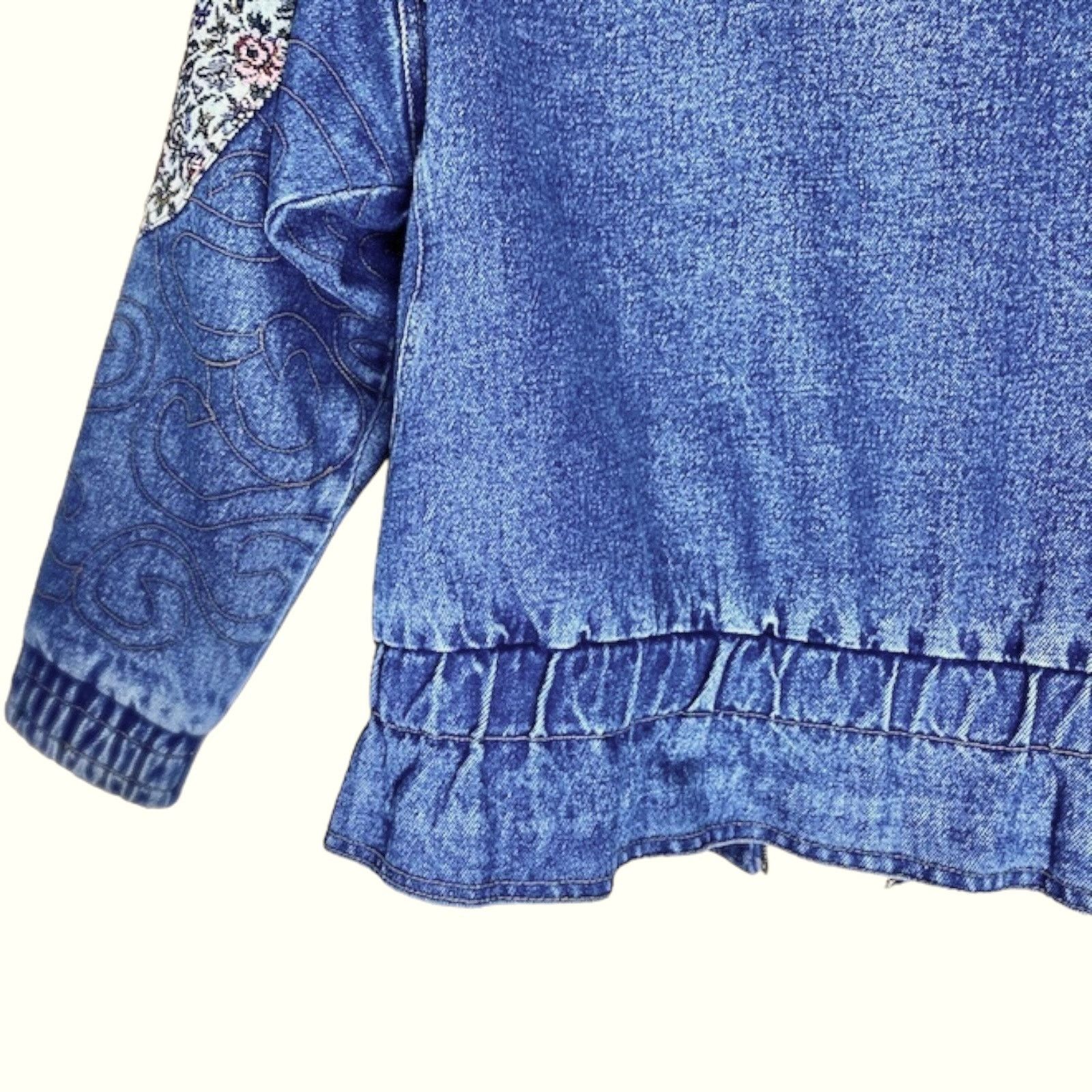 Faded Glory Faded Glory Denim Tapestry Jacket Vintage 80s Large Cotton Size L / US 10 / IT 46 - 8 Thumbnail