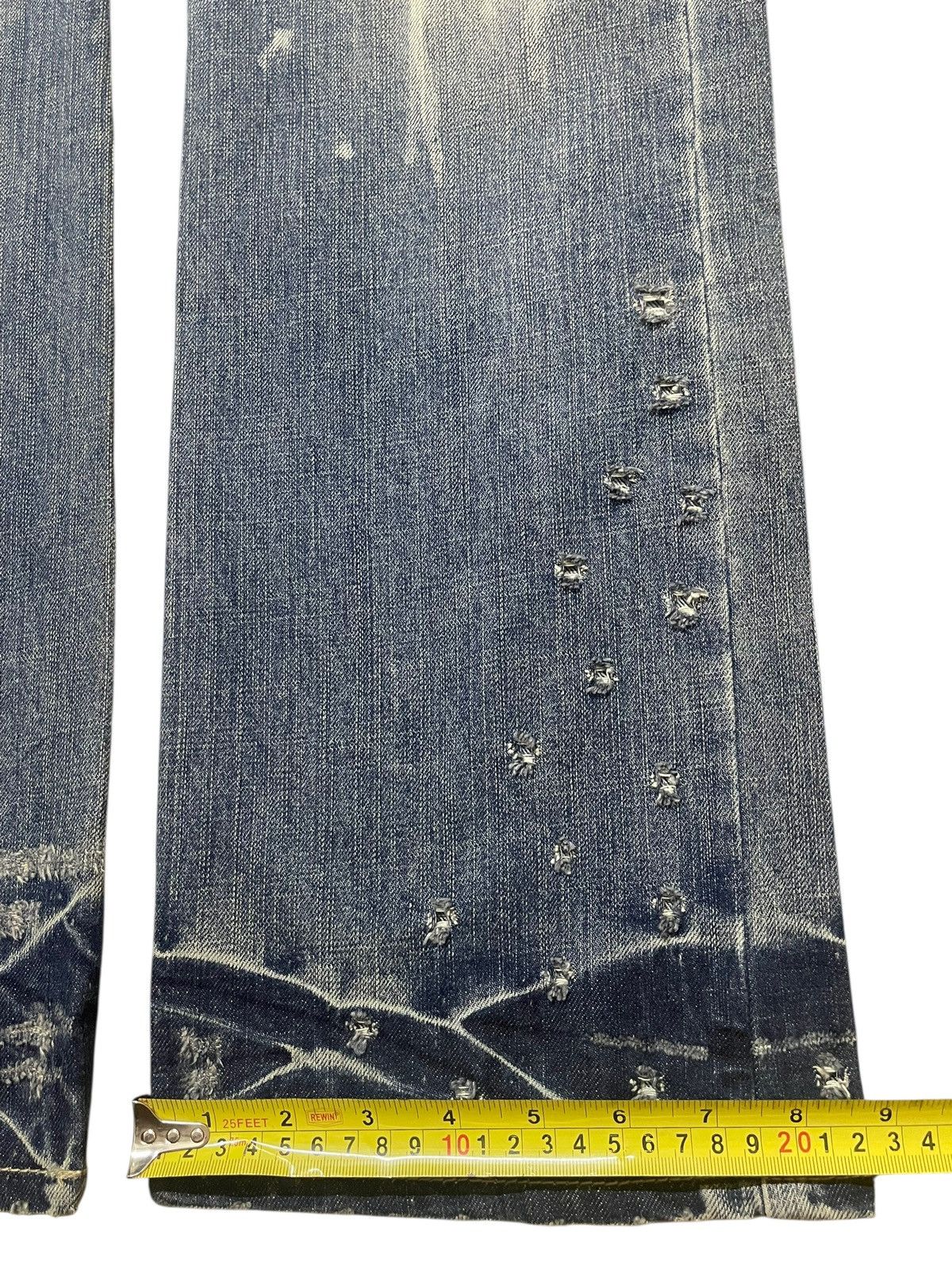 Tornado Mart Vintage Japanese Brand Mud Wash Tribal Distress Bullet Style Size US 31 - 16 Thumbnail