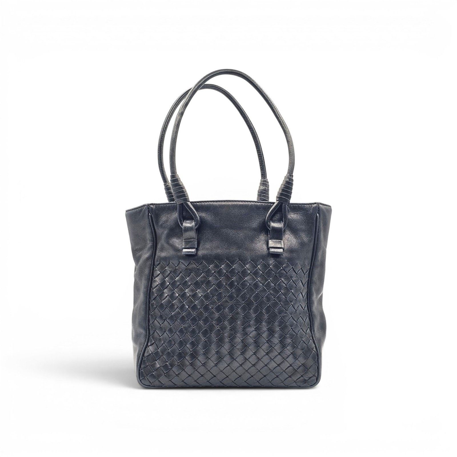 Bottega Veneta Tote Bag Black Nappa Leather Intrecciato Parachute Woven Size ONE SIZE - 1 Thumbnail