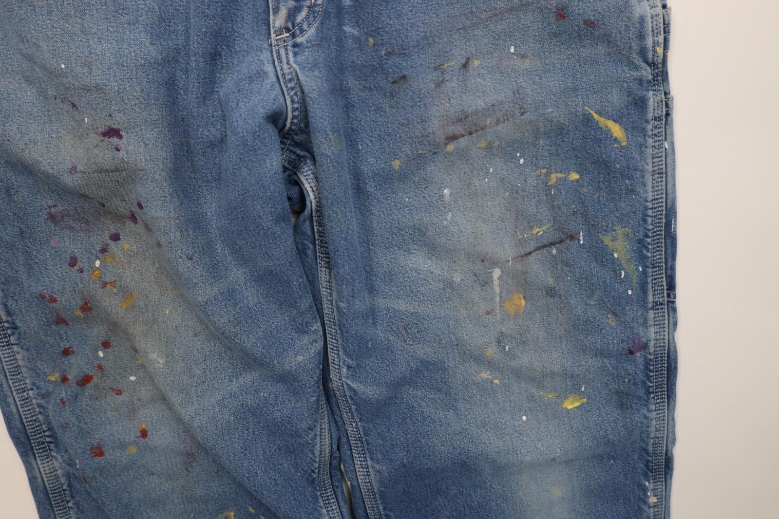 Carhartt Vintage 90s Carhartt Flannel Lined Wide Leg Dungaree Jeans Size US 36 / EU 52 - 7 Thumbnail