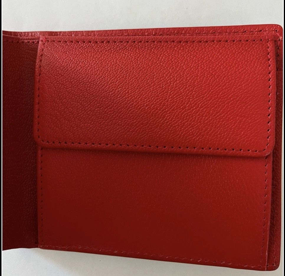 Japanese Brand hide k 1896 RFID Blocking Bifold Leather Red Wallet Size ONE SIZE - 11 Thumbnail