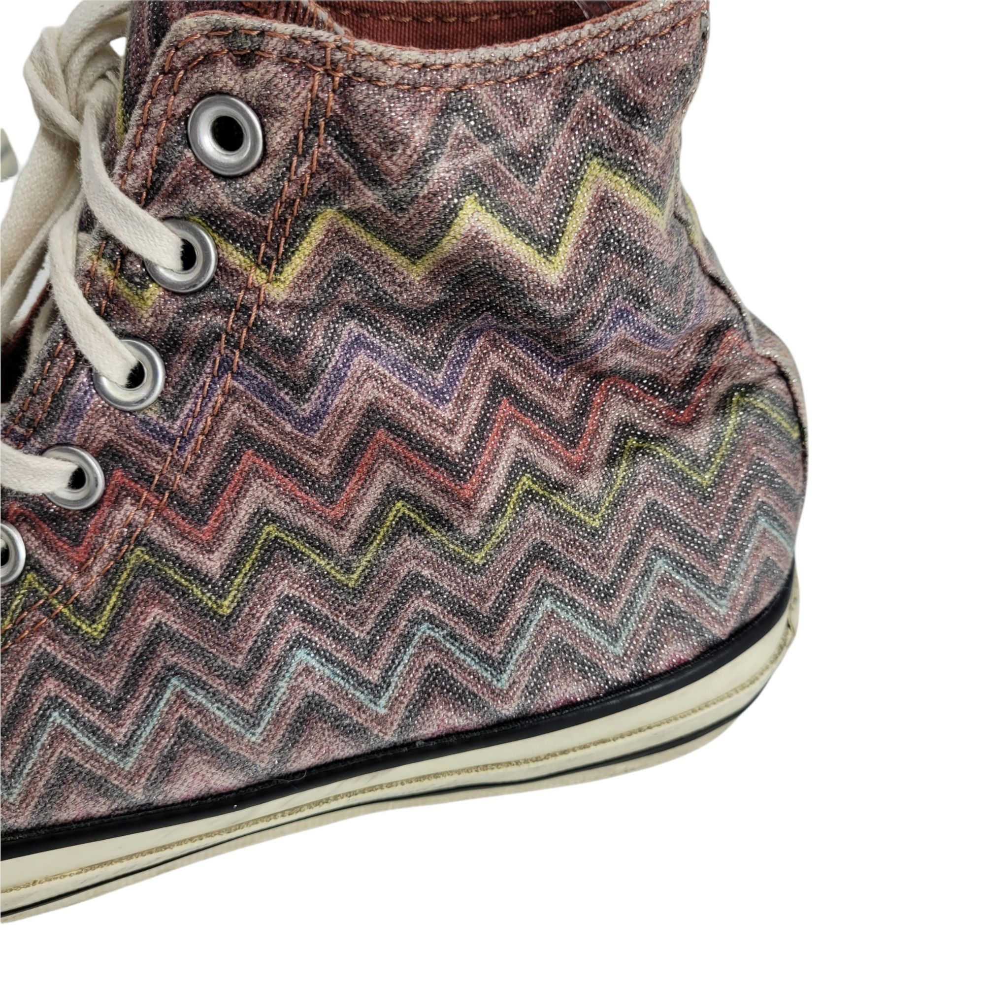 Missoni Missoni Converse Chuck Taylor Hi Top Sneakers M 8 W 10 Purpl Size US 10 / IT 40 - 2 Thumbnail