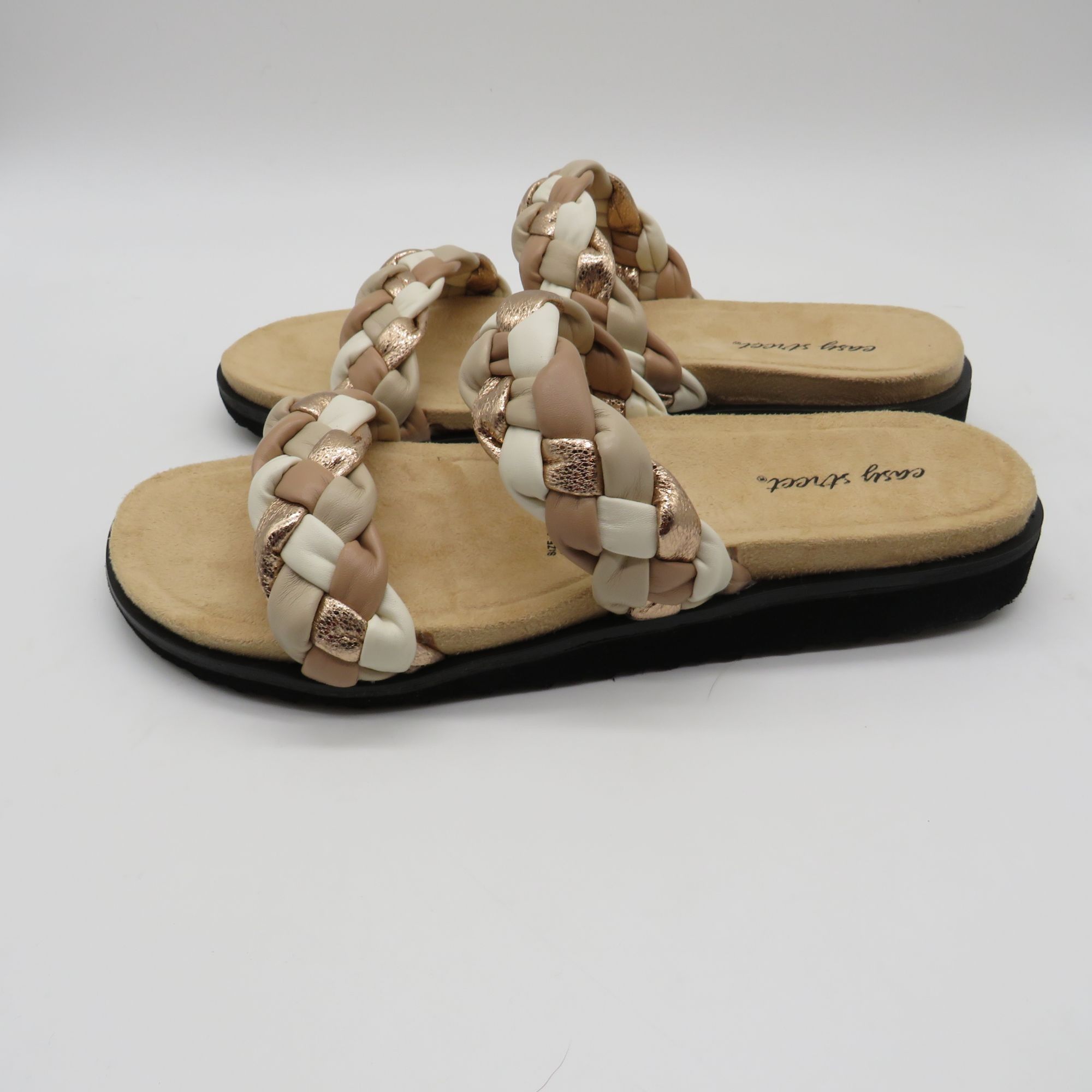 Other Easy Street Susi Womens Natural Woven Slide Sandals Size 6 N Size US 6 / IT 36 - 6 Thumbnail