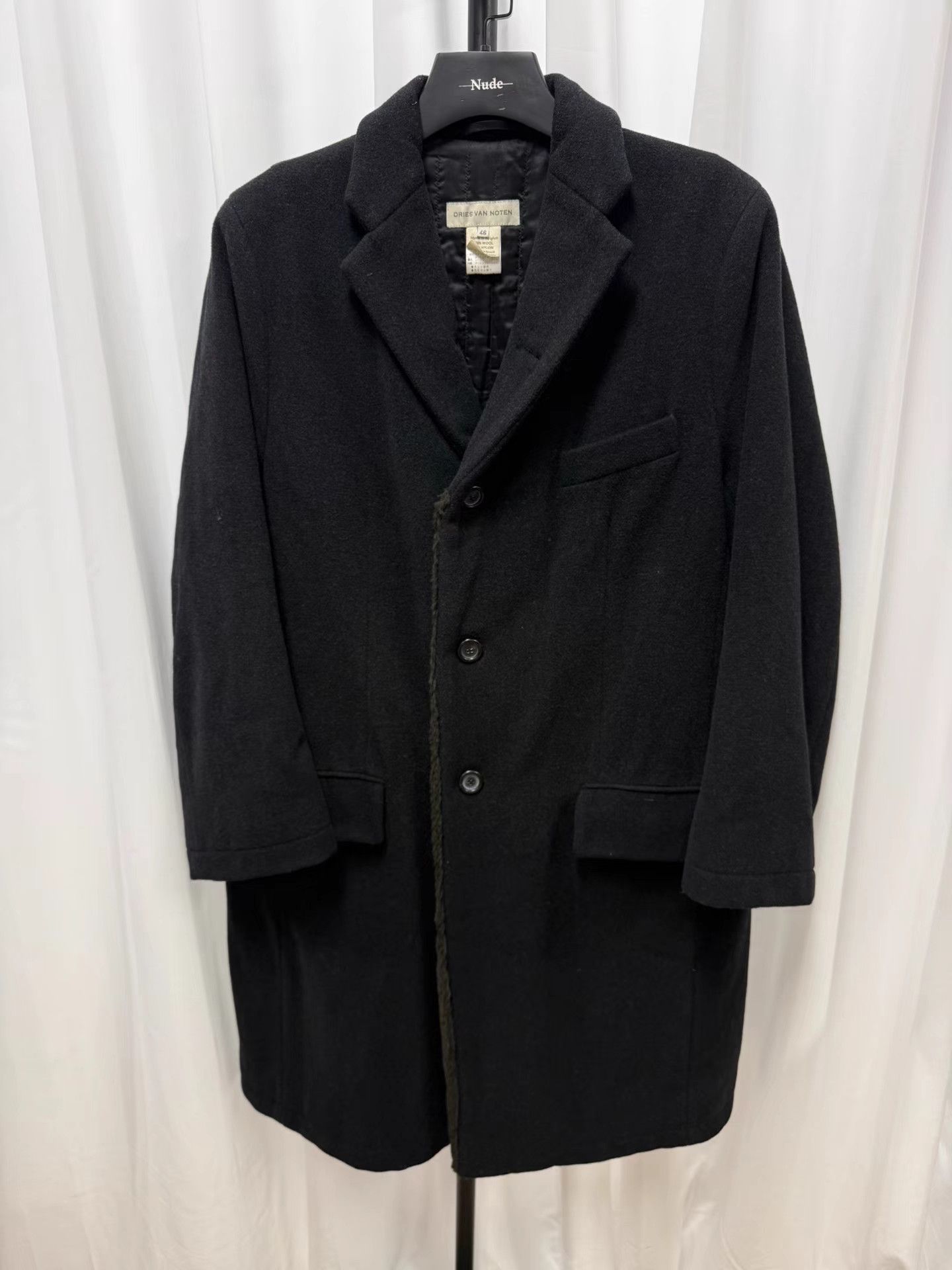 Dries Van Noten Dries Van Noten Lycra Era Furry Placket Oversized Coat K20 Size US S / EU 44-46 / 1 - 1 Thumbnail
