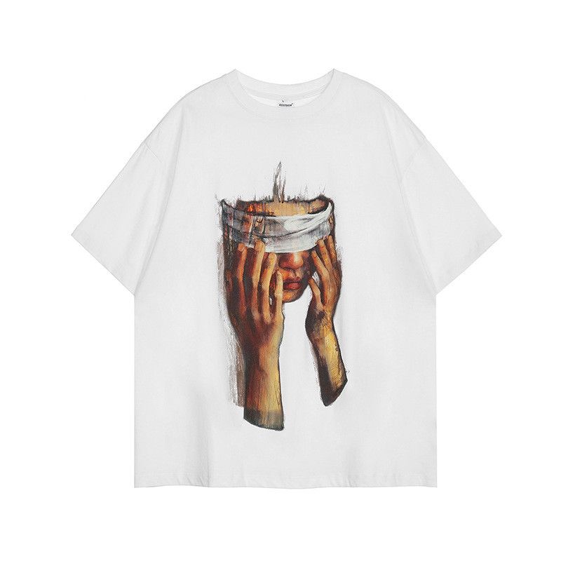 Japanese Brand American retro street blindfolded girl short-sleeved t-shirt Size US M / EU 48-50 / 2 - 1 Thumbnail