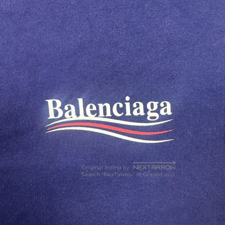 Balenciaga Balenciaga Blue Coke wave pattern short-sleeve Size US S / EU 44-46 / 1 - 4 Thumbnail