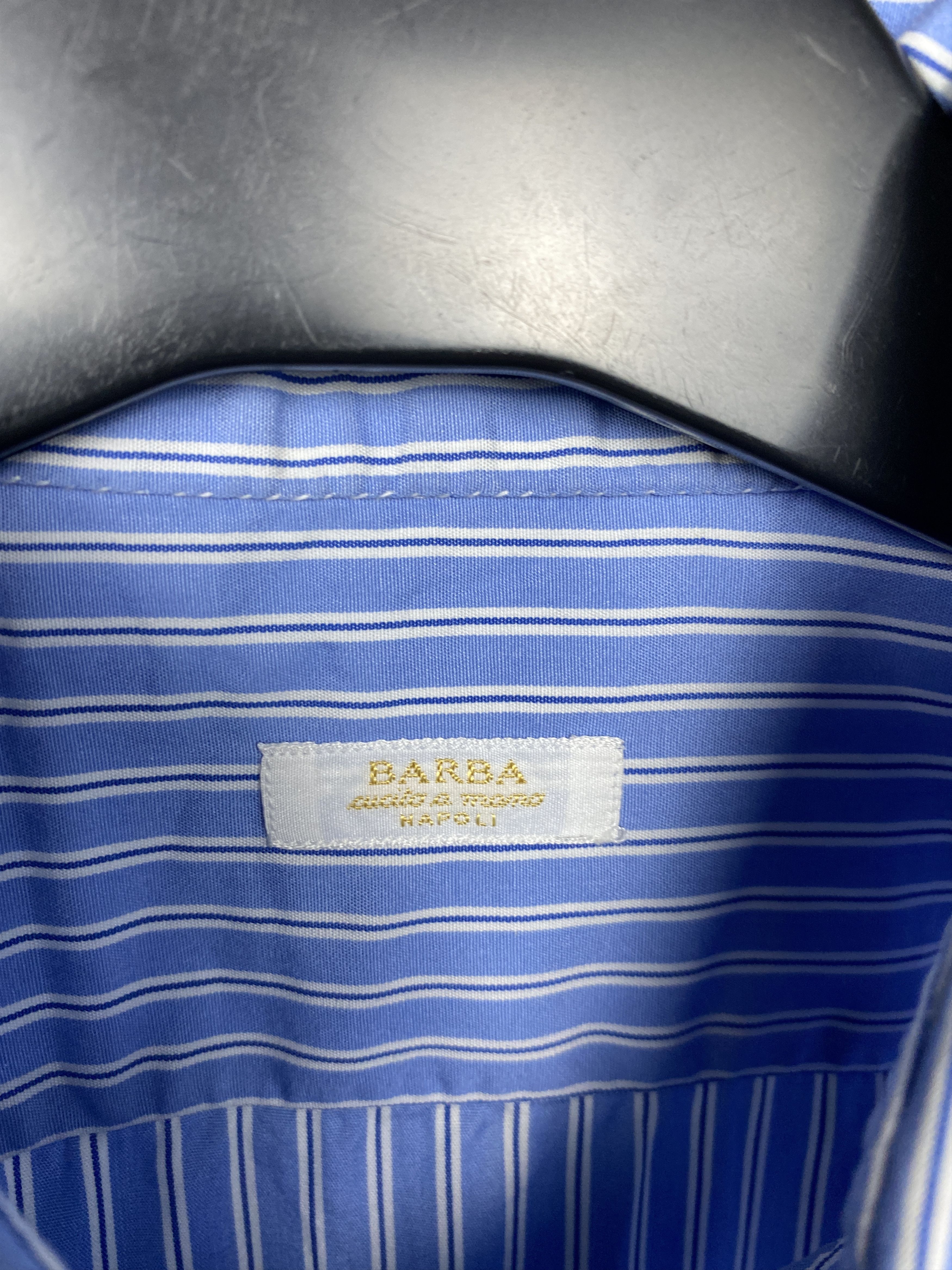 Barba Napoli Barba Napoli Vintage Mens Striped Long Sleeve Shirt Size US L / EU 52-54 / 3 - 3 Thumbnail