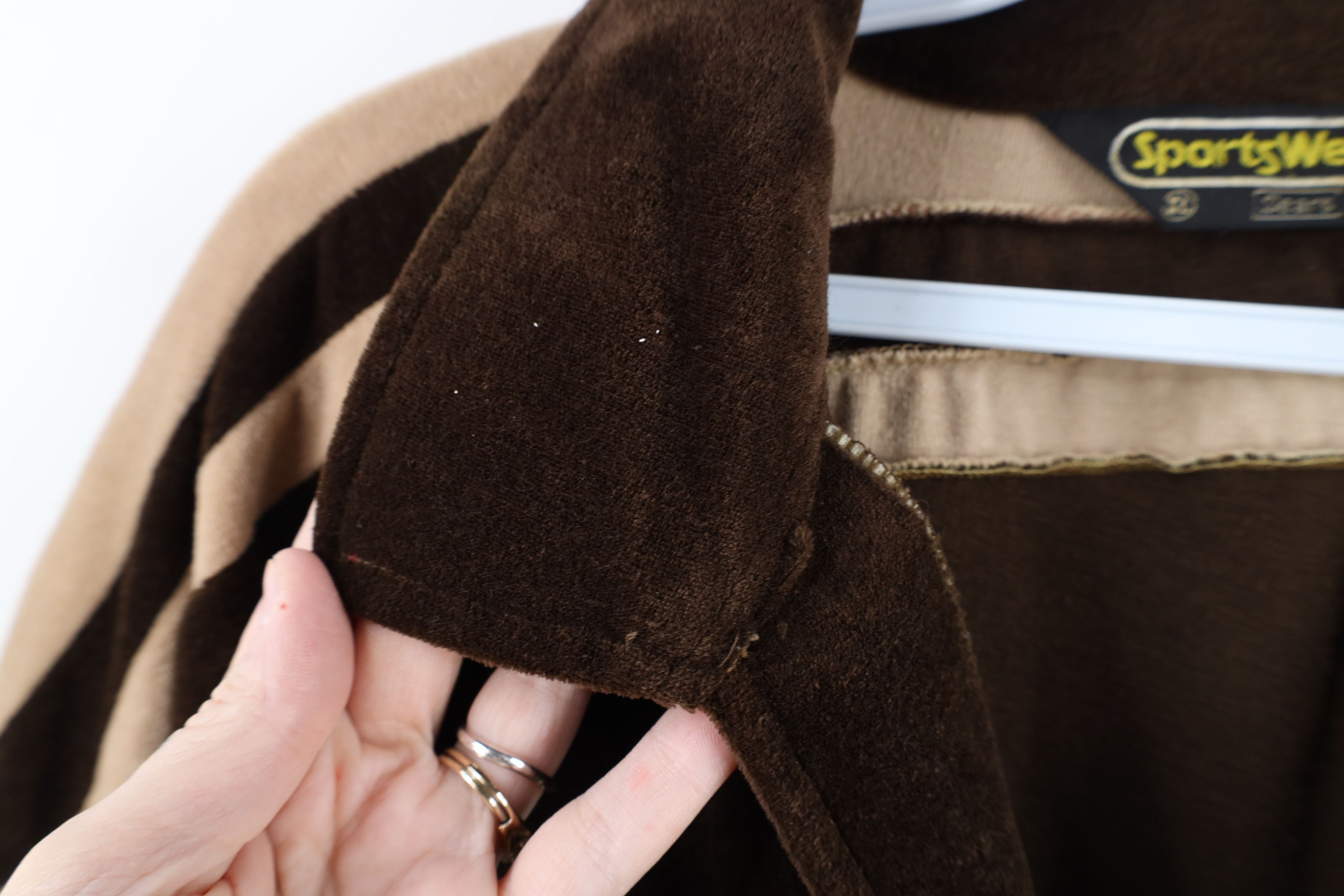 Vintage Vintage 70s Streetwear Collared Pullover Sweater Brown Size US L / EU 52-54 / 3 - 4 Thumbnail