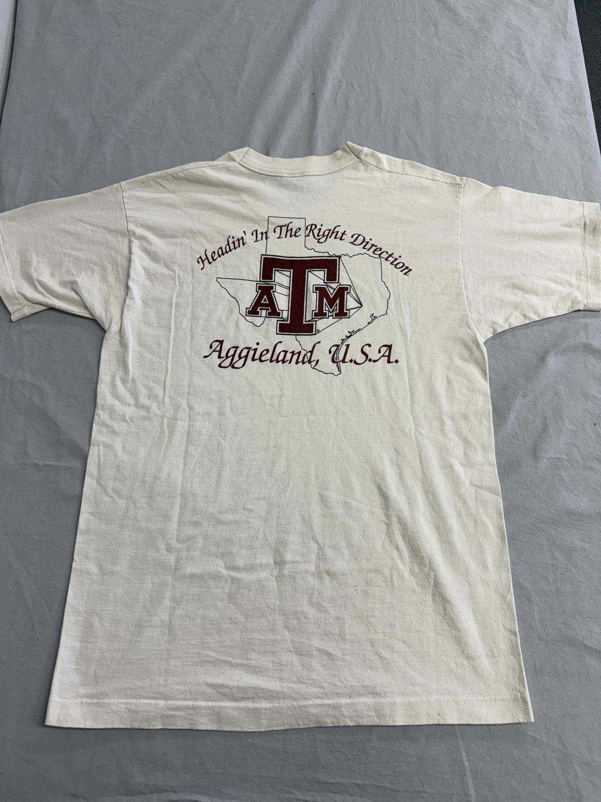 Fruit Of The Loom Vintsage Texas A&M University T-shirt - Aggies 1997 L Size US L / EU 52-54 / 3 - 3 Thumbnail