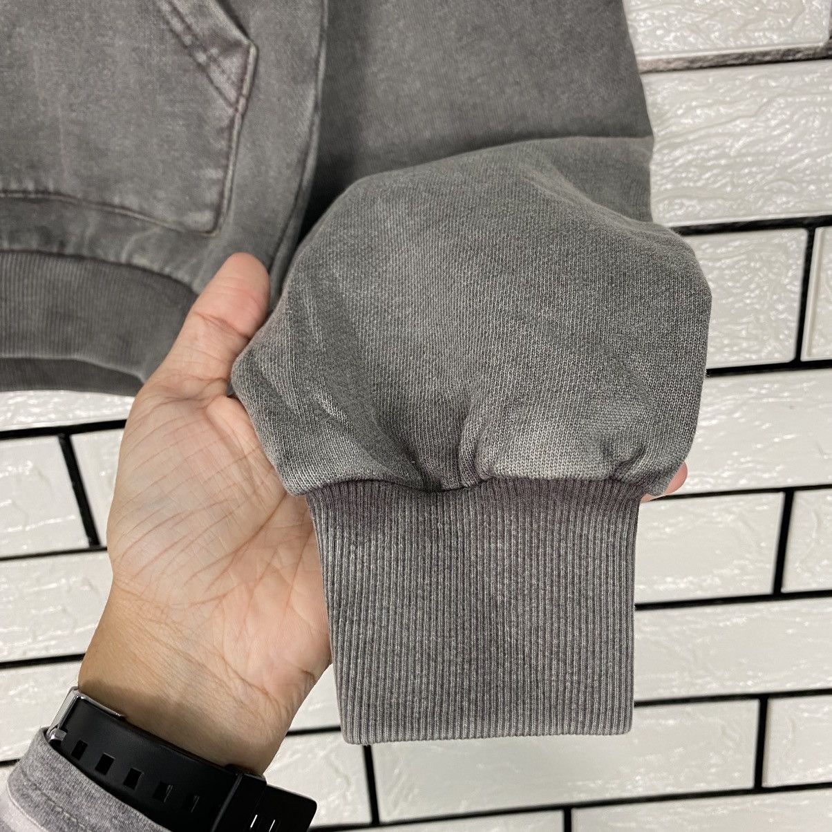 Japanese Brand Cropped Detroit Bomber Hoodie Jacket Unbranded Issey Miyake Size US M / EU 48-50 / 2 - 16 Thumbnail