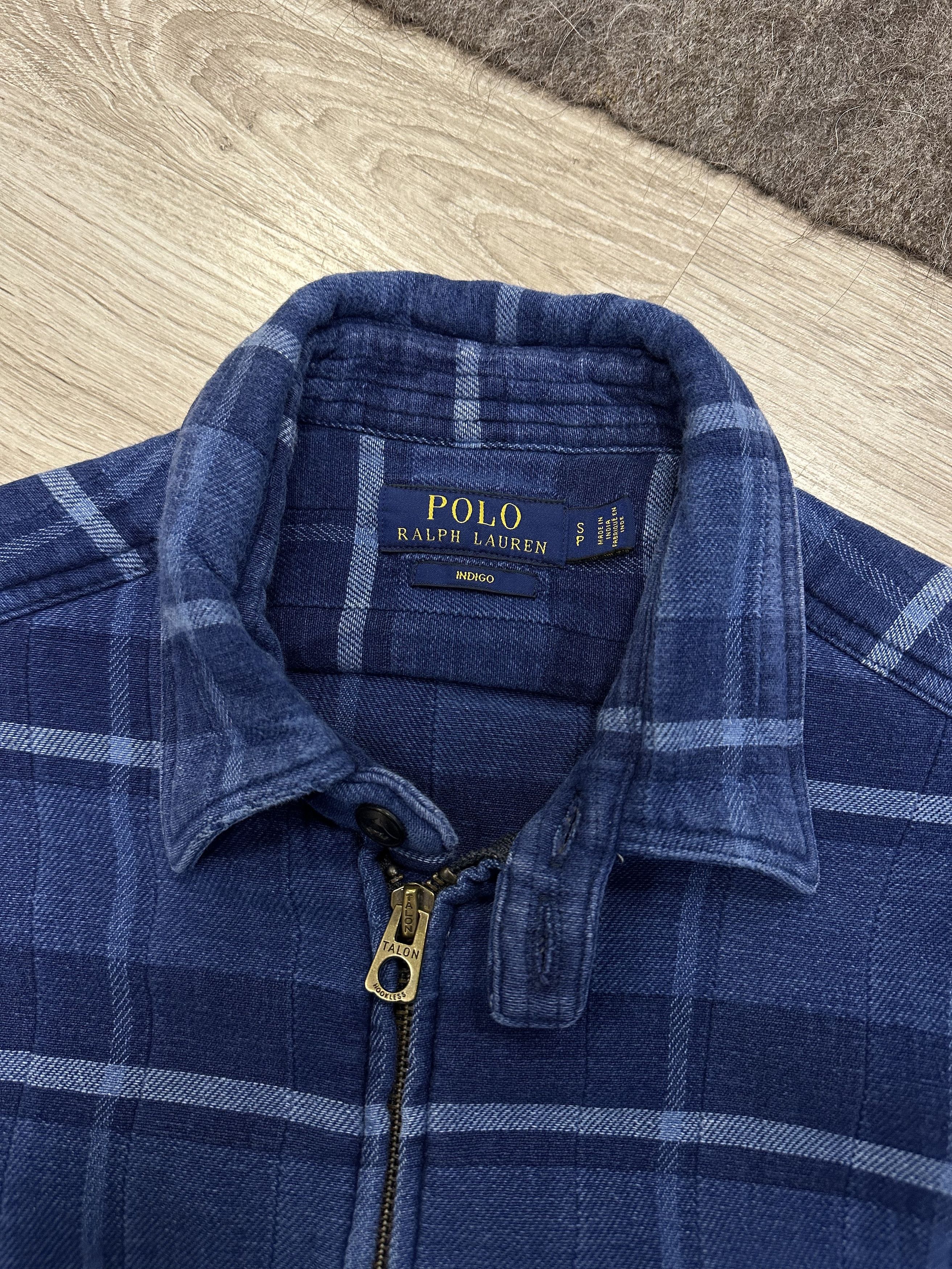 Polo Ralph Lauren Polo Ralph Lauren Indigo Checked Overshirt Jacket 5902AC Size US S / EU 44-46 / 1 - 2 Thumbnail