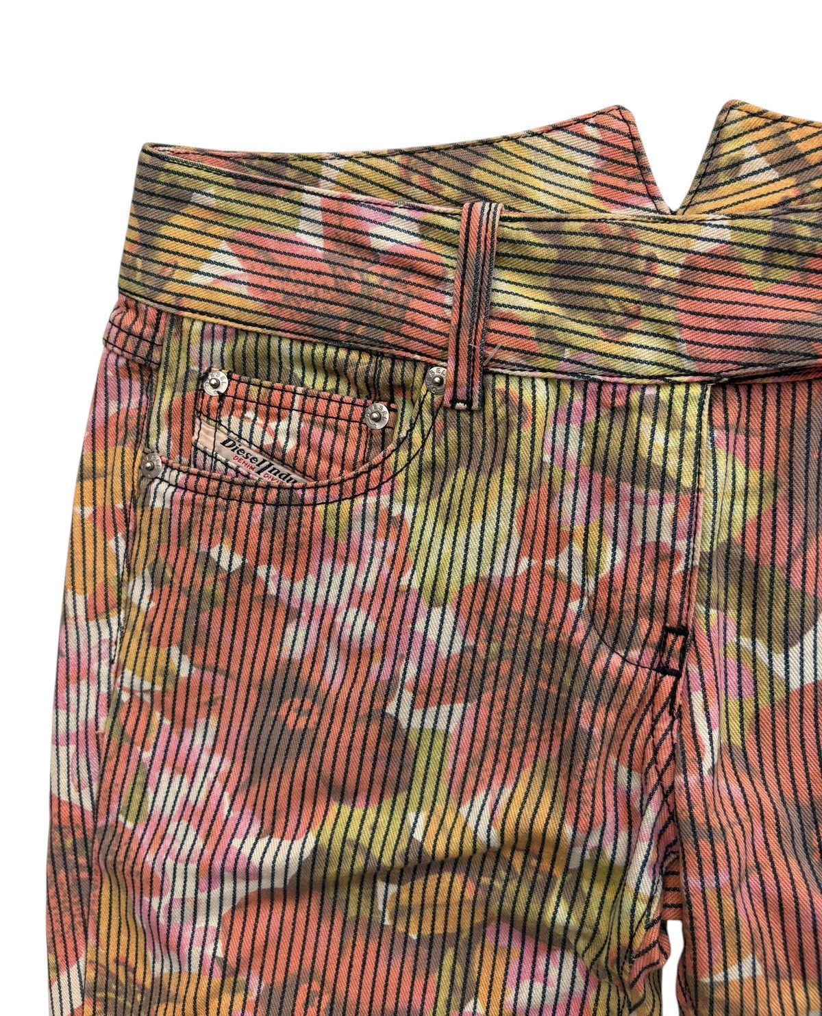 Diesel Diesel Floral Overprinted Multicolour Pants Size 30" / US 8 / IT 44 - 4 Thumbnail