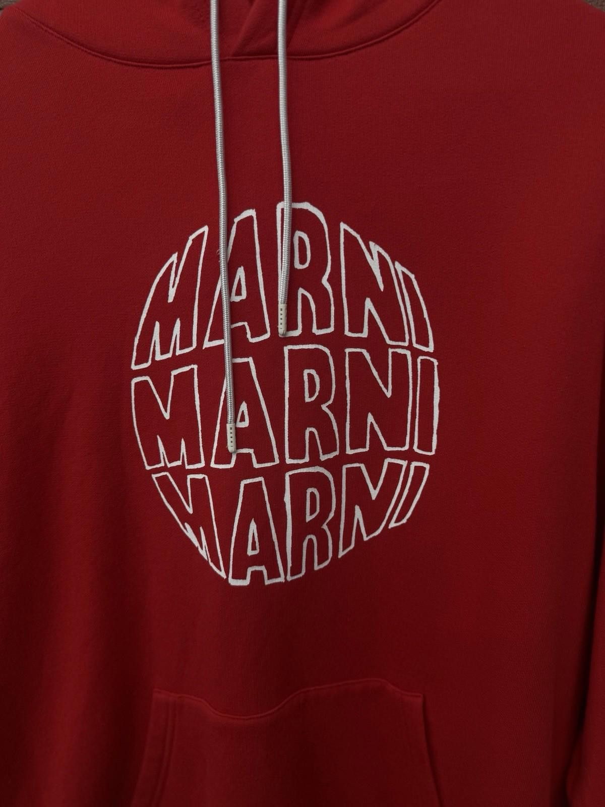 Marni Marni Hoodie Marni Logo Size (52) Red 100% Authentic Size US XL / EU 56 / 4 - 8 Thumbnail