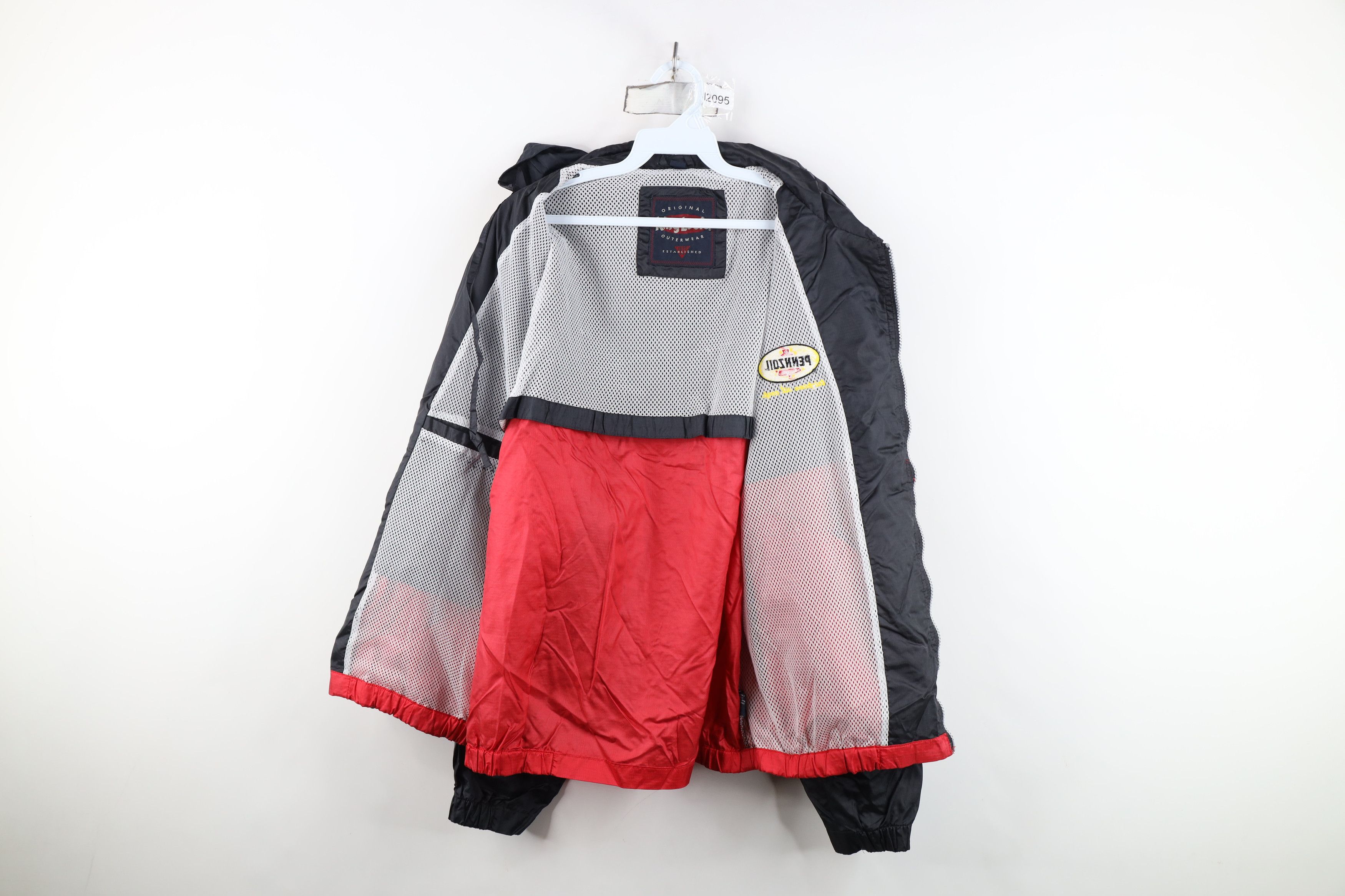 Vintage Vintage 90s Spell Pennzoil Ripstop Hooded Windbreaker Jacket Size US L / EU 52-54 / 3 - 9 Thumbnail
