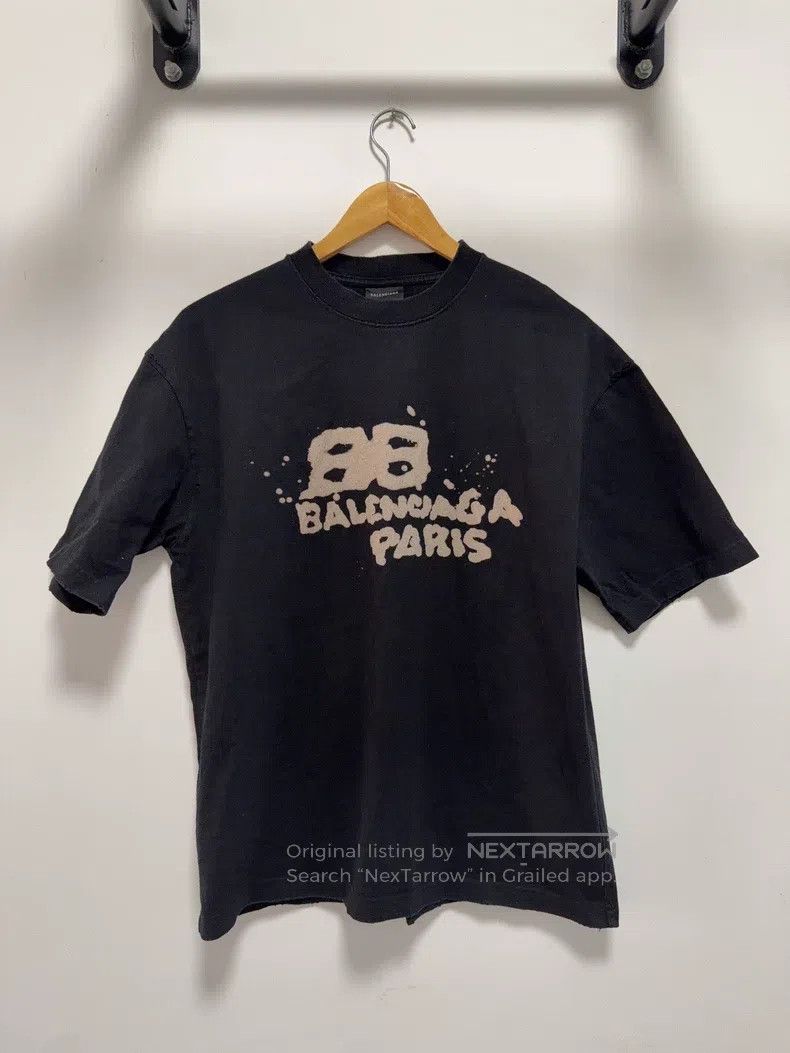 Balenciaga Balenciaga Letter Printed Crewneck Short Sleeve T-Shirt Size US XS / EU 42 / 0 - 1 Thumbnail