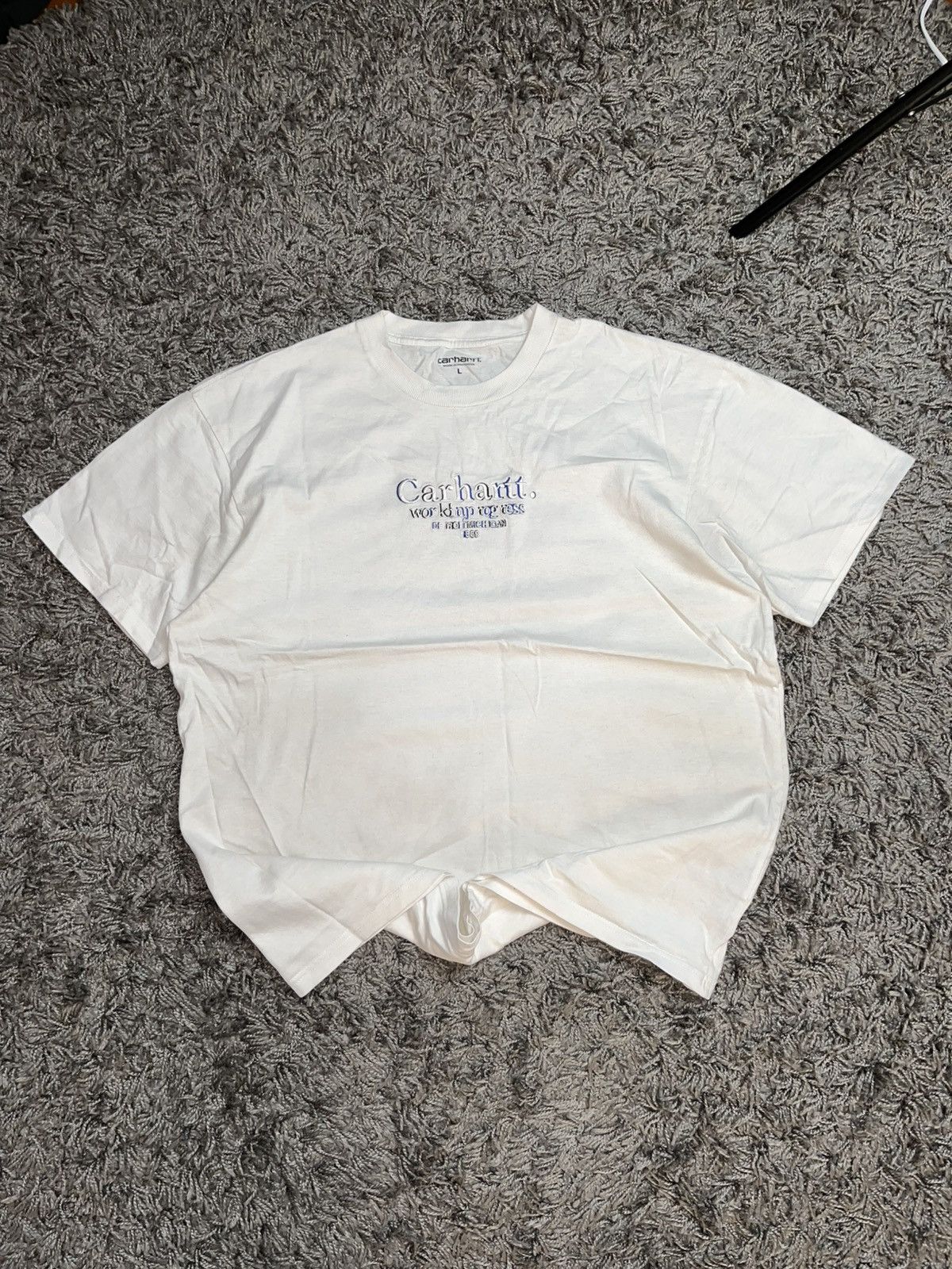 Carhartt Wip Carhartt WIP Commission Logo Embroidered T-Shirt White Size US L / EU 52-54 / 3 - 2 Thumbnail