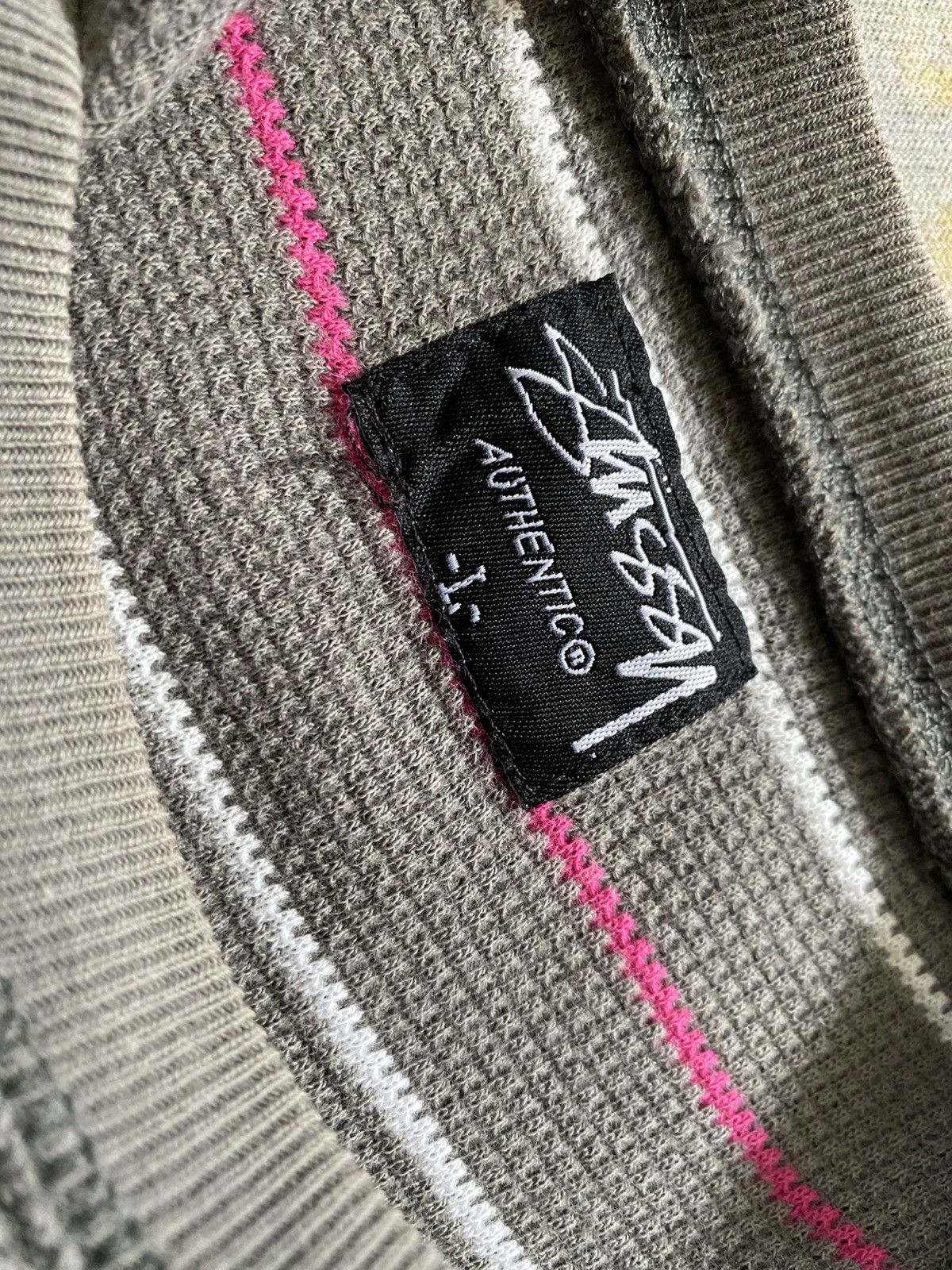 Stussy Stussy thermal long sleeve striped large Size US L / EU 52-54 / 3 - 5 Thumbnail