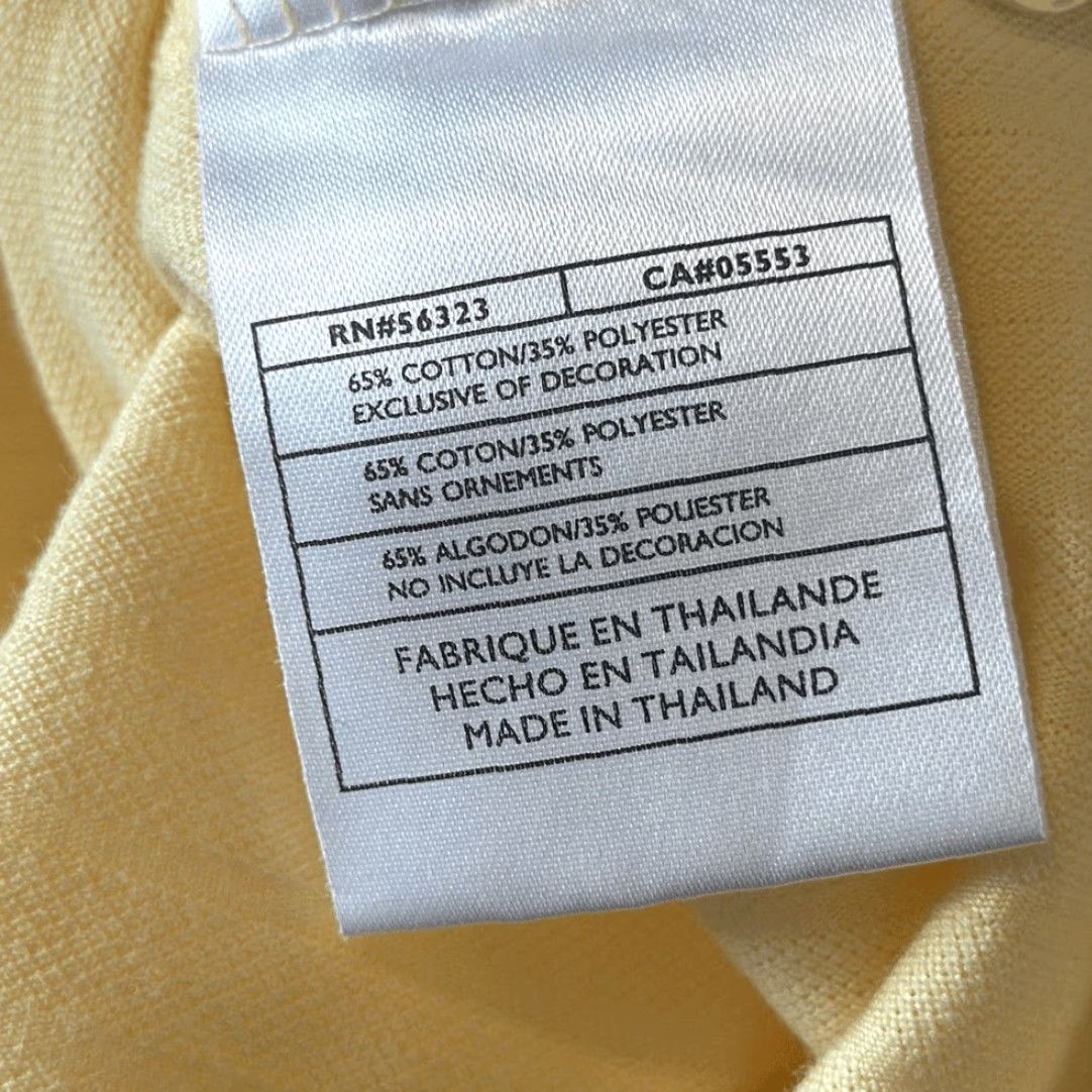 Nike Nike Golf Fit Dry Mens Polo Shirt Short Sleeve Ribbed Yellow L Large Size US L / EU 52-54 / 3 - 7 Thumbnail
