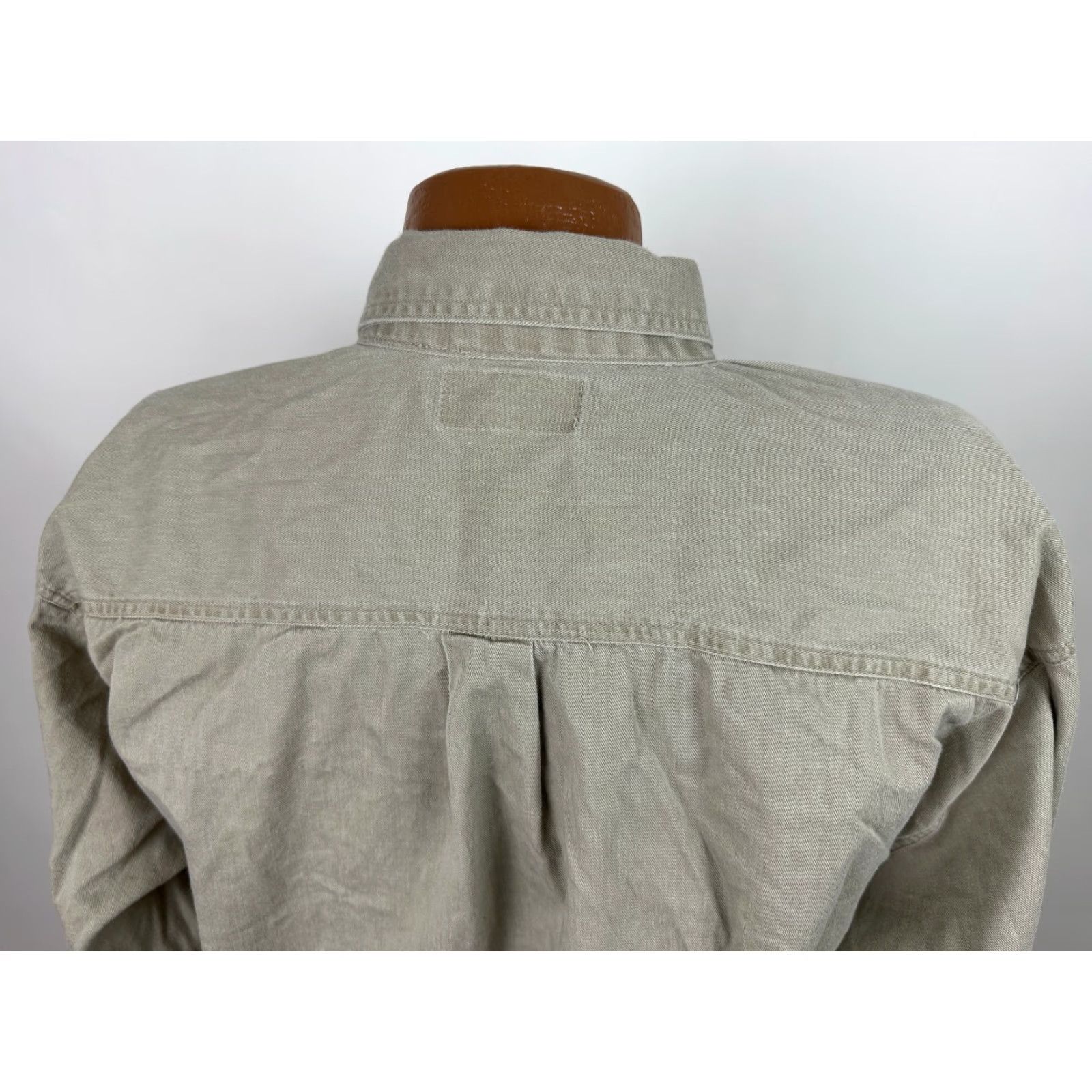Vintage VINTAGE St. John's Bay Shirt Men L Oversized Button-Up Twill Beige 90s Pigment Dyed Midweight Casual Size US L / EU 52-54 / 3 - 7 Thumbnail