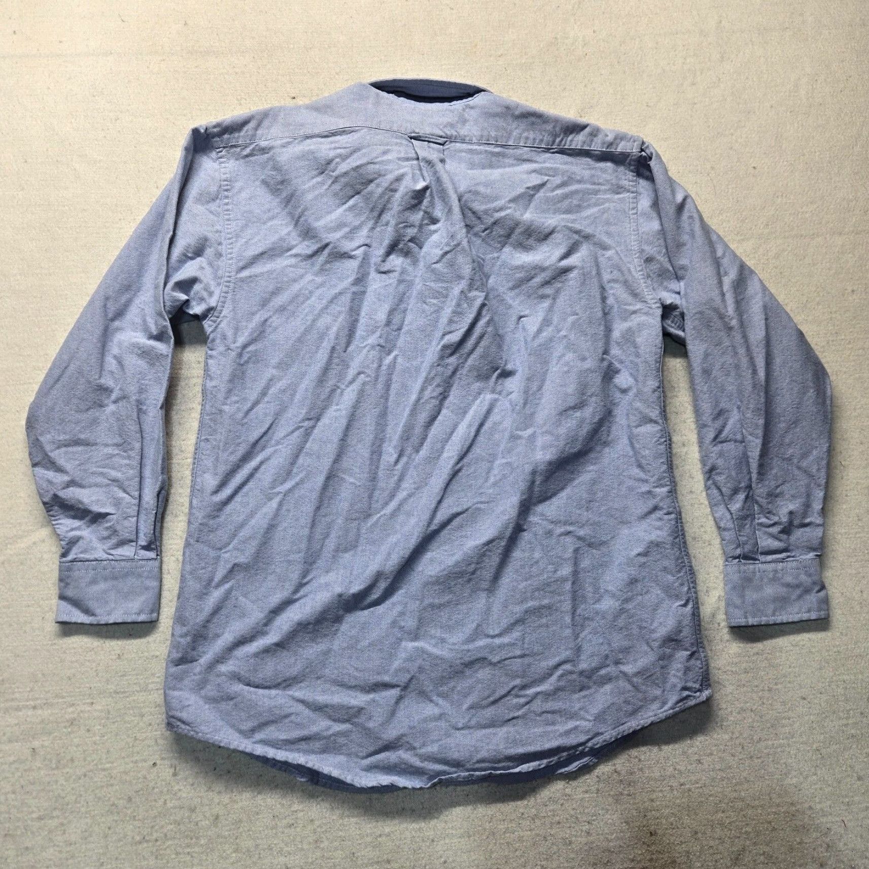 Bill Blass Bill Blass Shirt Adult Men M Medium Blue 100% Cotton Button-Up Long Sleeve Collared Pockets Regular Fit Size US M / EU 48-50 / 2 - 7 Thumbnail