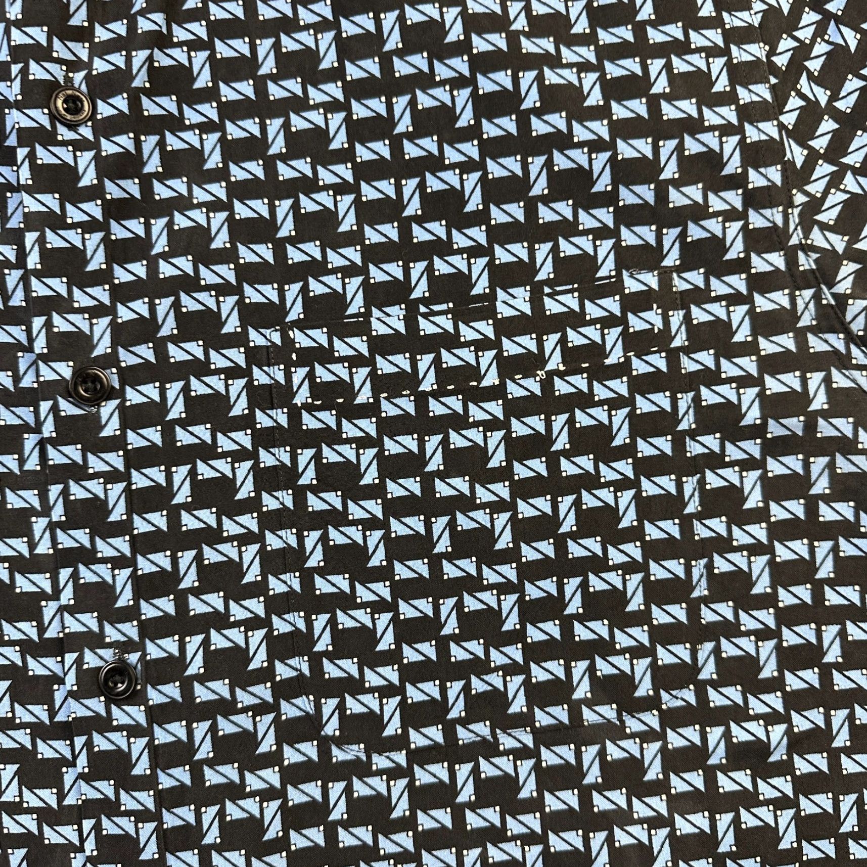 Nat Nast Nat Nast Shirt Mens Medium Blue Camp Casual Bowling Geometric Shirt Size US M / EU 48-50 / 2 - 4 Thumbnail