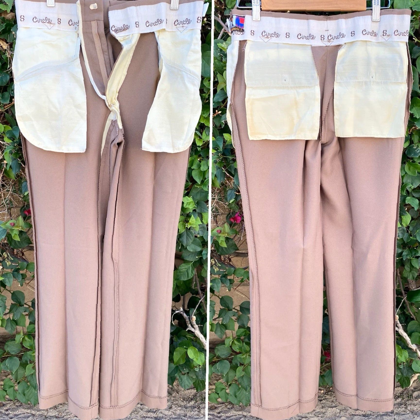 Vintage VINTAGE Kenny Rogers Circle S Western Pants Made In USA beige 30 x 33 3/8 Cowboy Core Rockabilly Mens Size US 30 / EU 46 - 6 Thumbnail