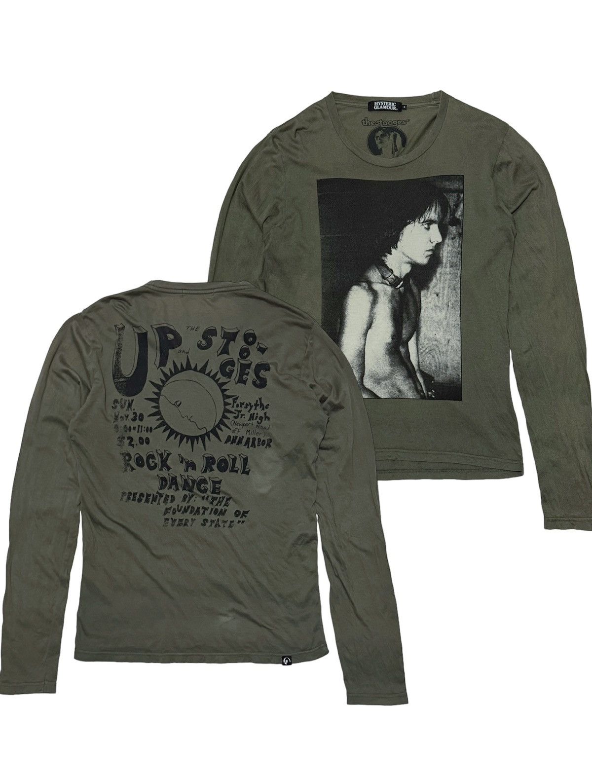 image of Hysteric Glamour x If Six Was Nine Hysteric Thesootges Rock N Roll Poem in Army Green (Size Small)