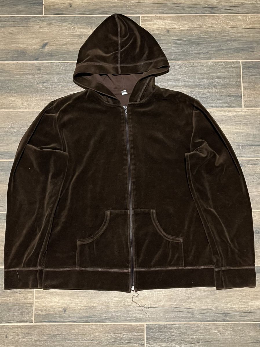 Juicy Couture × Vintage VINTAGE Y2K JUICY COUTURE LIKE AMAZING VELOUR ZIP HOODIE Size M / US 6-8 / IT 42-44 - 1 Thumbnail