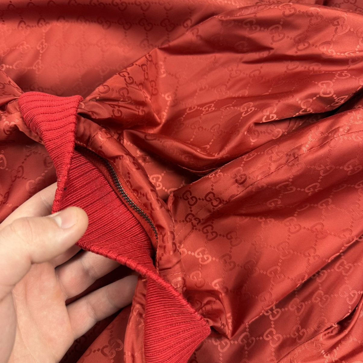 Gucci Gucci Monogram Nylon ‘Red’ Hooded Windbreaker Size US M / EU 48-50 / 2 - 11 Thumbnail