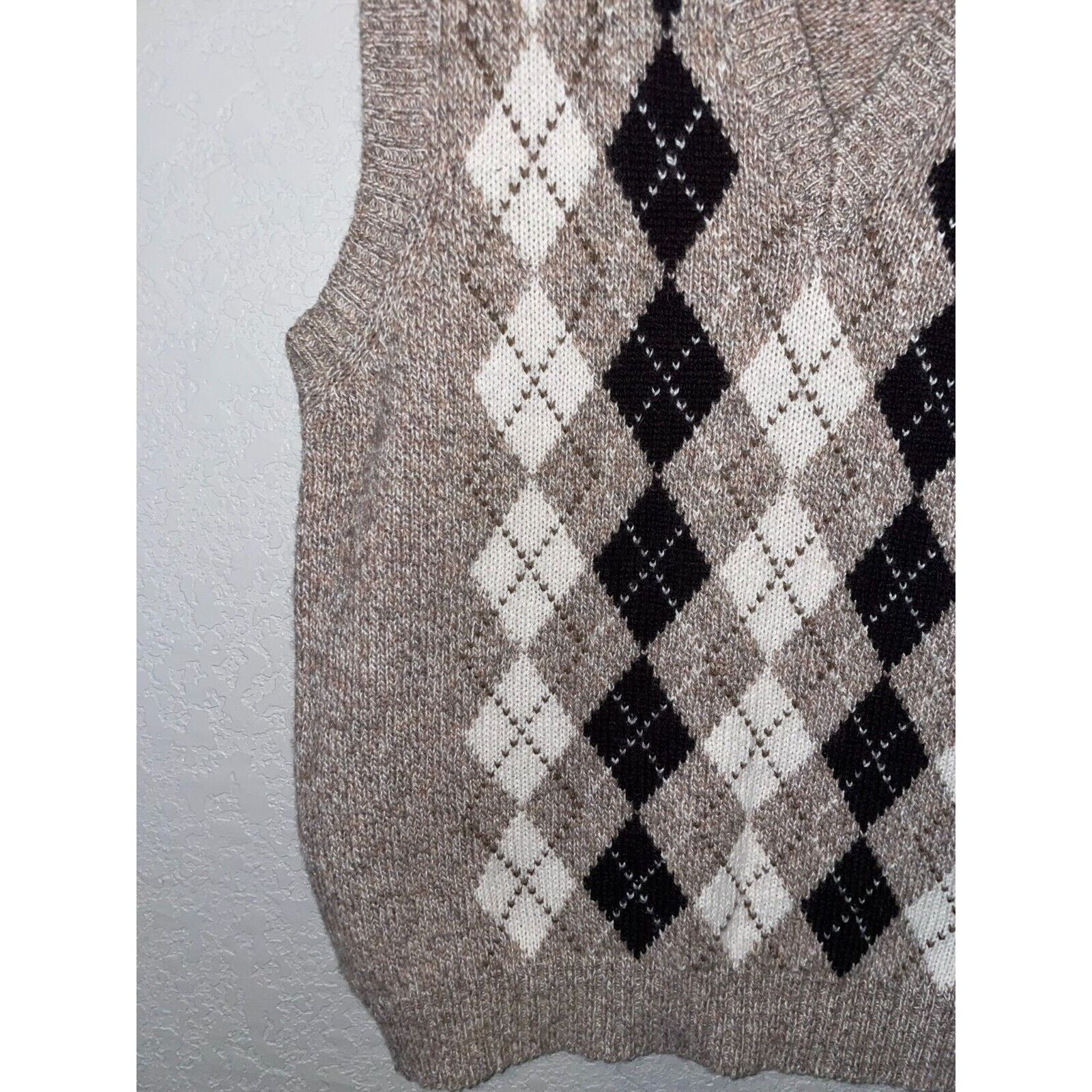 Other Vintage Par Four Sweater Vest Sportswear Brown VTG 90s Large Size US XL / EU 56 / 4 - 4 Thumbnail