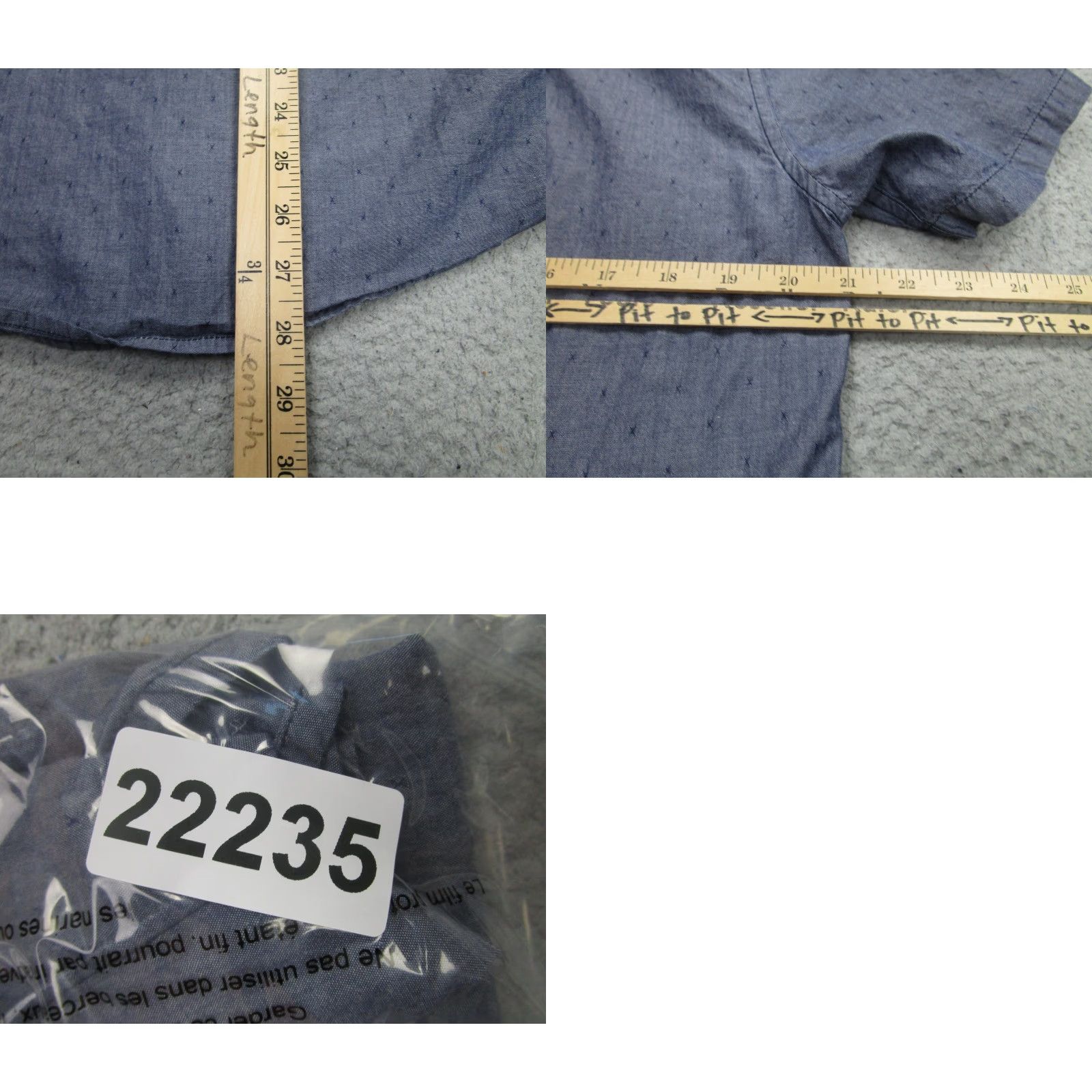 Roark Roark Revival Shirt Mens Medium Blue Chambray Short Sleeve Button Front Casual Size US M / EU 48-50 / 2 - 8 Thumbnail