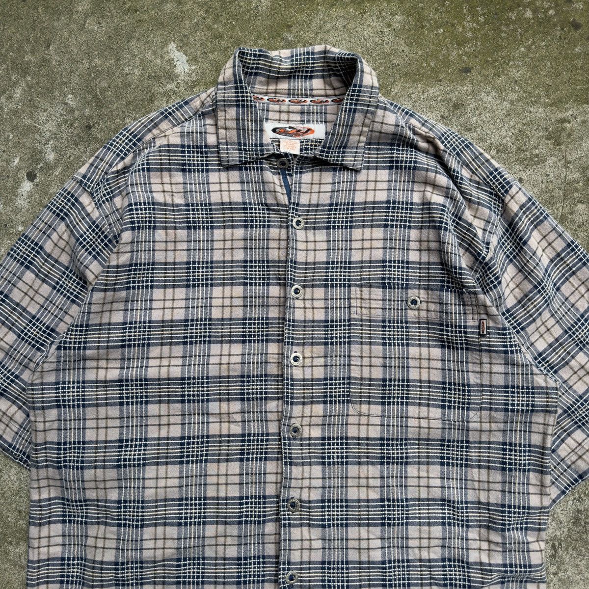 Vintage Y2K Oversized Plaid Grunge Button Up Shirt ERD Chrome ERL Size US XL / EU 56 / 4 - 4 Thumbnail