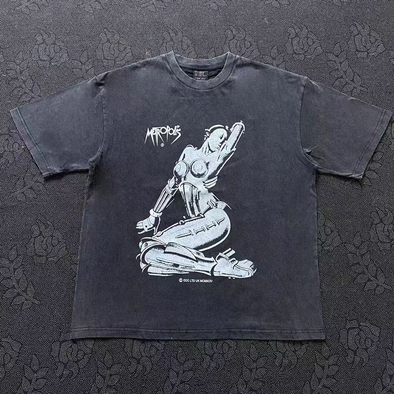 Japanese Brand × Vintage Vintage MetroPolis Robot Printed Vintage T Shirt Size US XL / EU 56 / 4 - 1 Thumbnail
