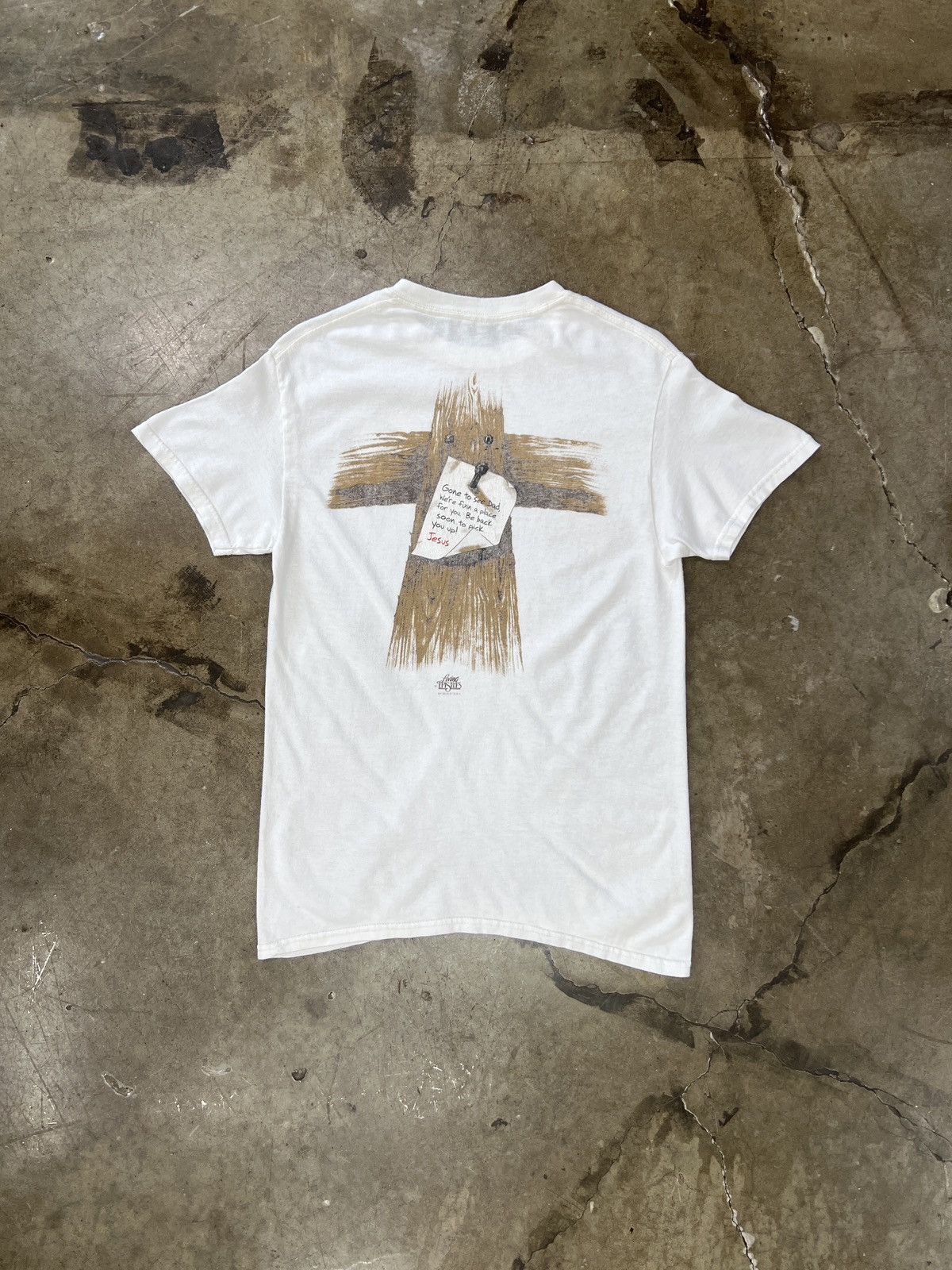 Vintage Vintage Living Epistles Jesus Letter on the Cross Tee Medium Size US M / EU 48-50 / 2 - 2 Thumbnail