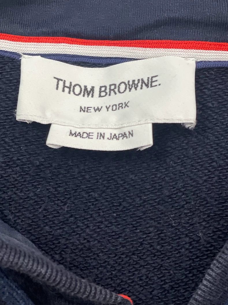Thom Browne Thom browne Dark blue four-striped zipper jacket 2504-Nexta Size US XS / EU 42 / 0 - 6 Thumbnail